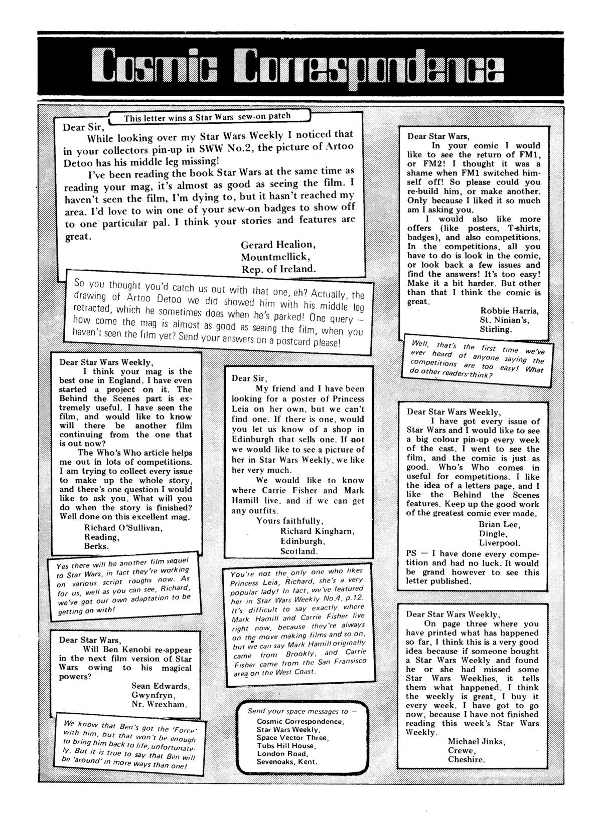 Read online Star Wars Weekly comic -  Issue #13 - 8