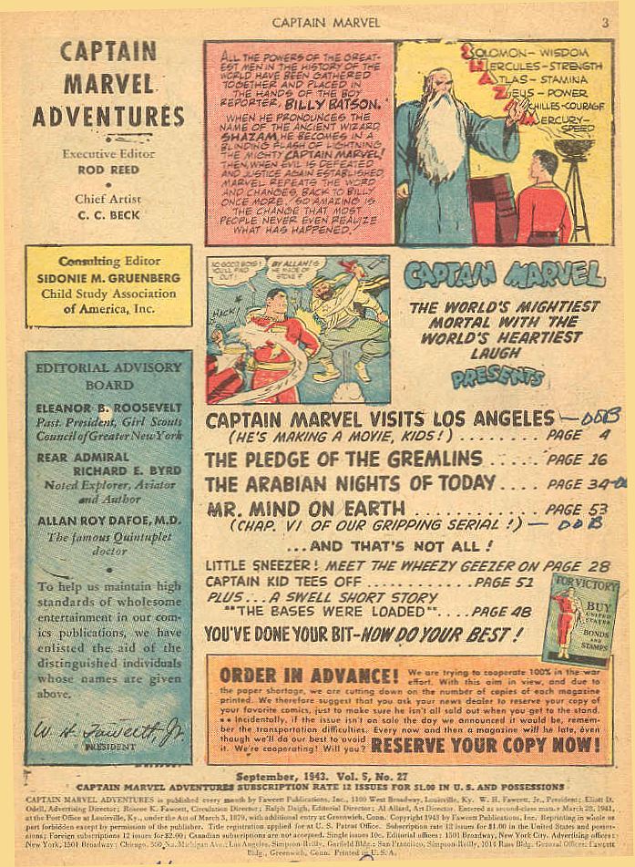 Read online Captain Marvel Adventures comic -  Issue #27 - 3