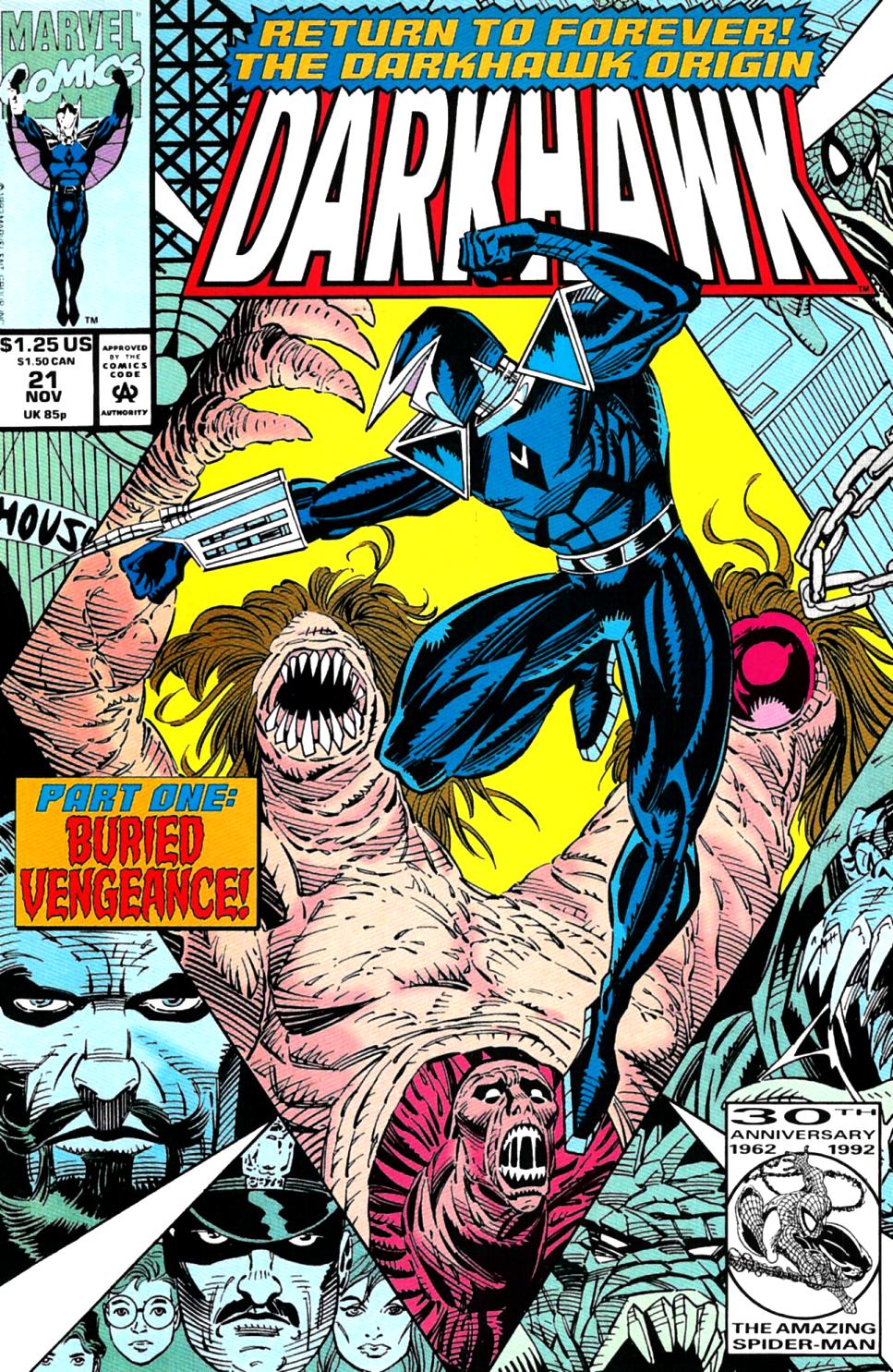 Read online Darkhawk (1991) comic -  Issue #21 - 1