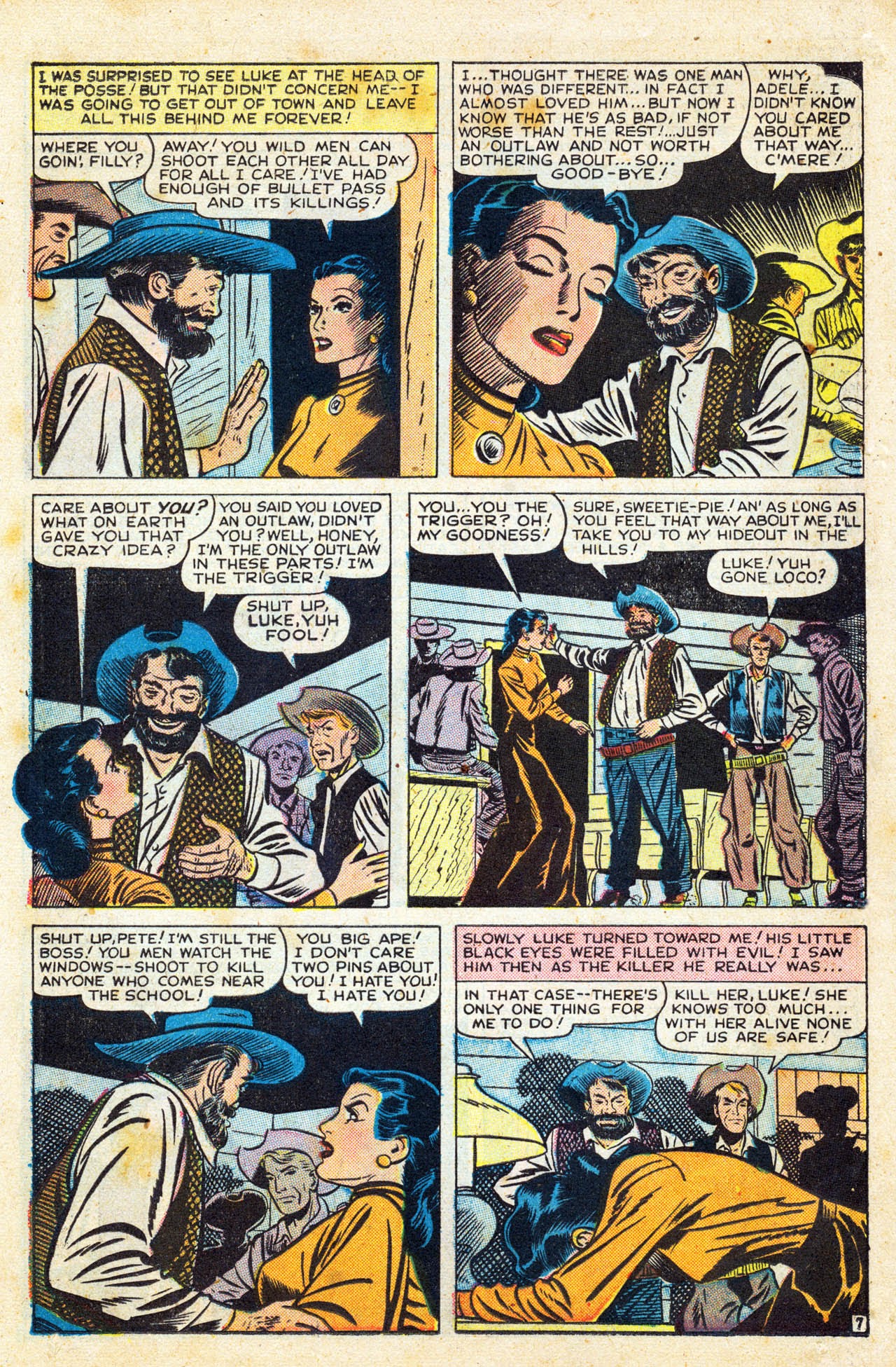 Read online Cowboy Romances comic -  Issue #3 - 34