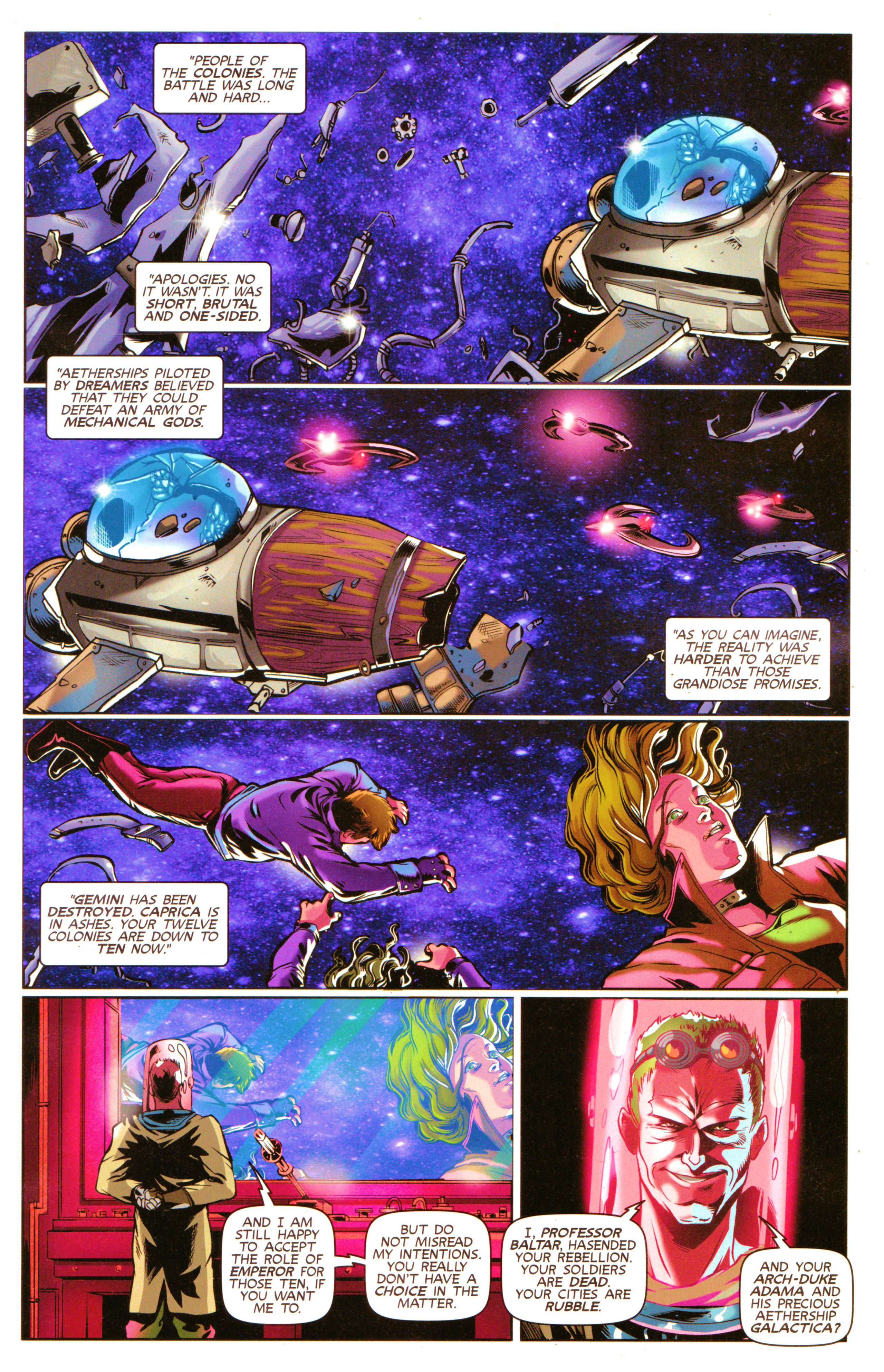 Read online Steampunk Battlestar Galactica 1880 comic -  Issue #3 - 3