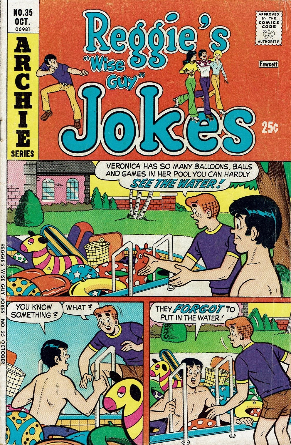 Read online Reggie's Wise Guy Jokes comic -  Issue #35 - 1