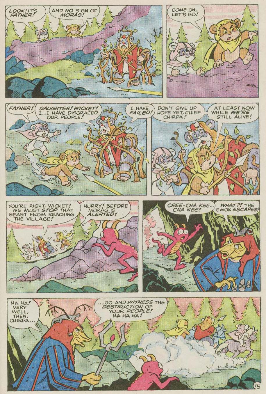 Read online Ewoks (1987) comic -  Issue #8 - 16