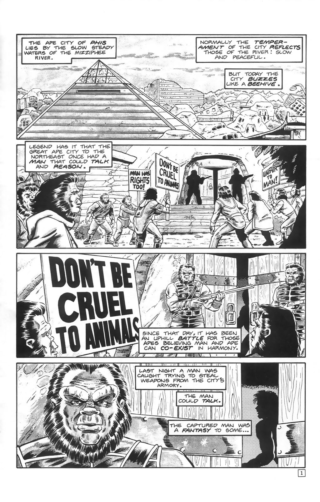 Read online Planet of the Apes: Blood of the Apes comic -  Issue #2 - 3
