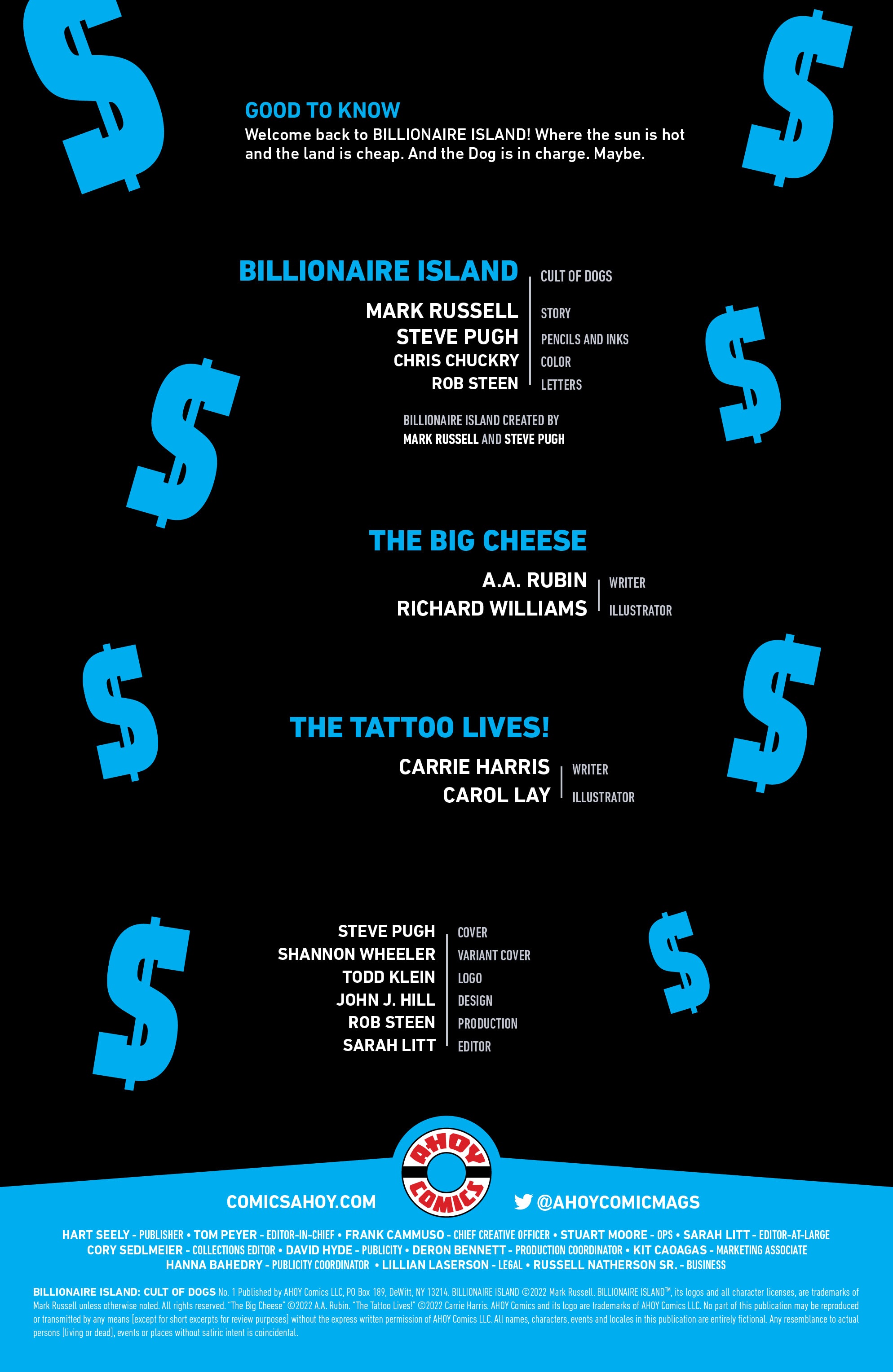 Read online Billionaire Island: Cult of Dogs comic -  Issue #1 - 2