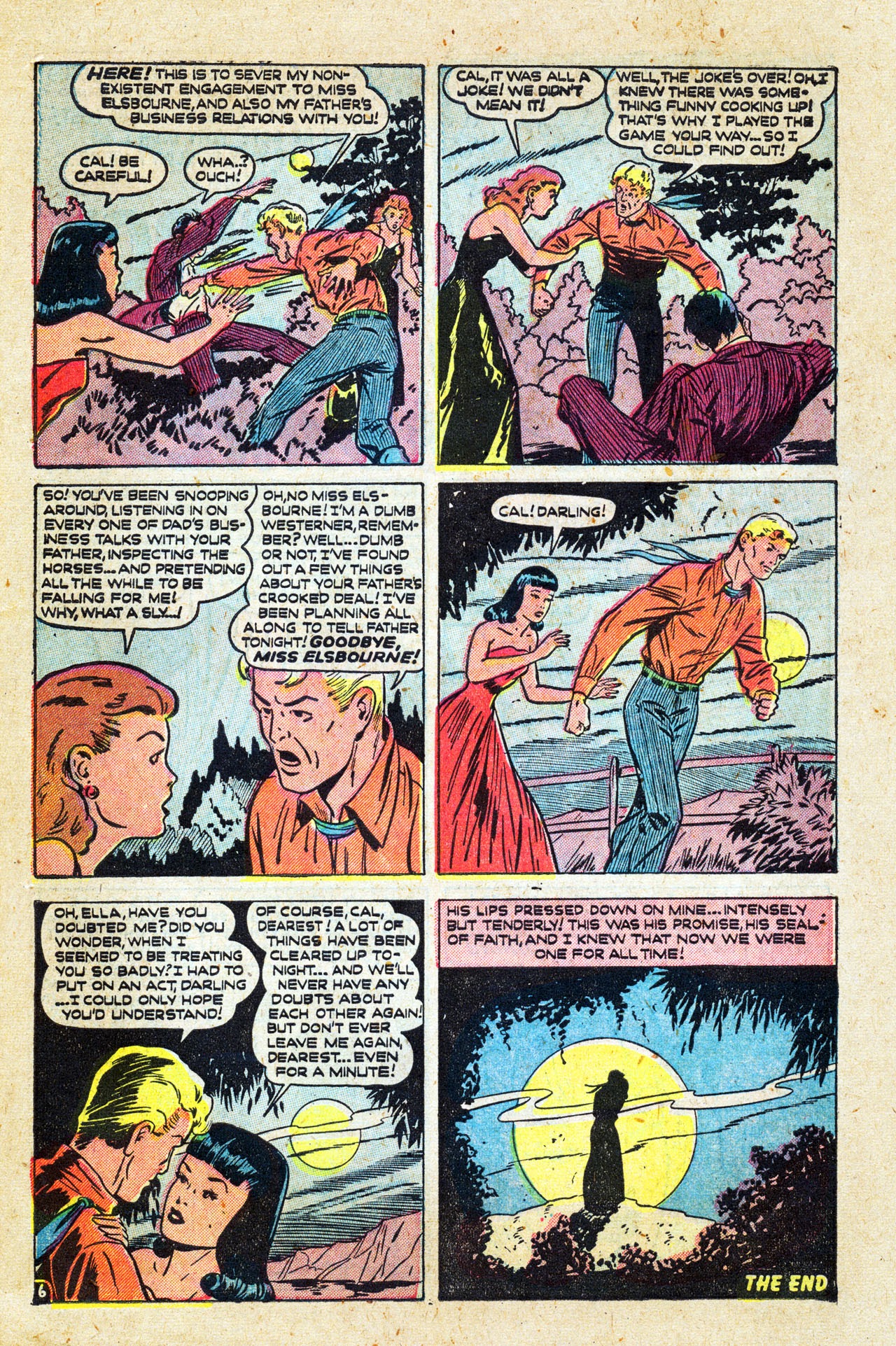 Read online Cowboy Romances comic -  Issue #1 - 39