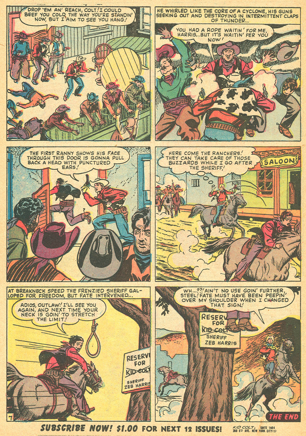 Read online Kid Colt Outlaw comic -  Issue #15 - 32