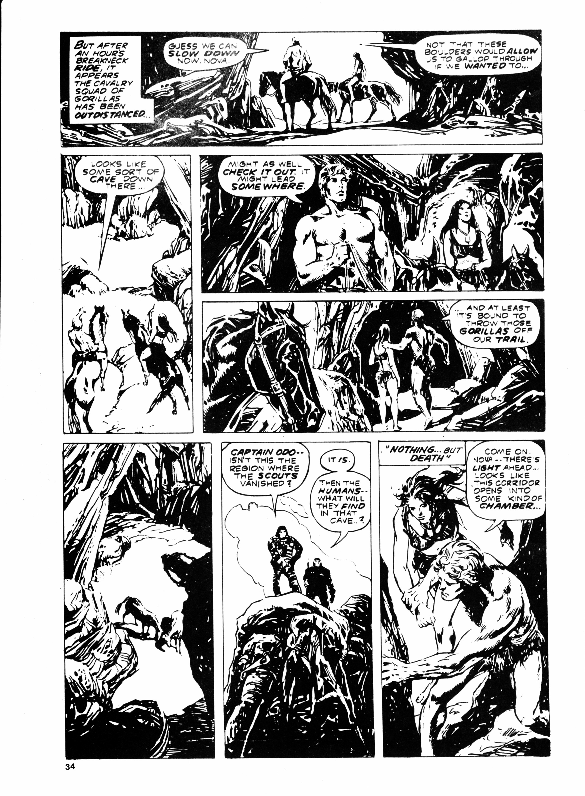 Read online Planet of the Apes (1974) comic -  Issue #117 - 34