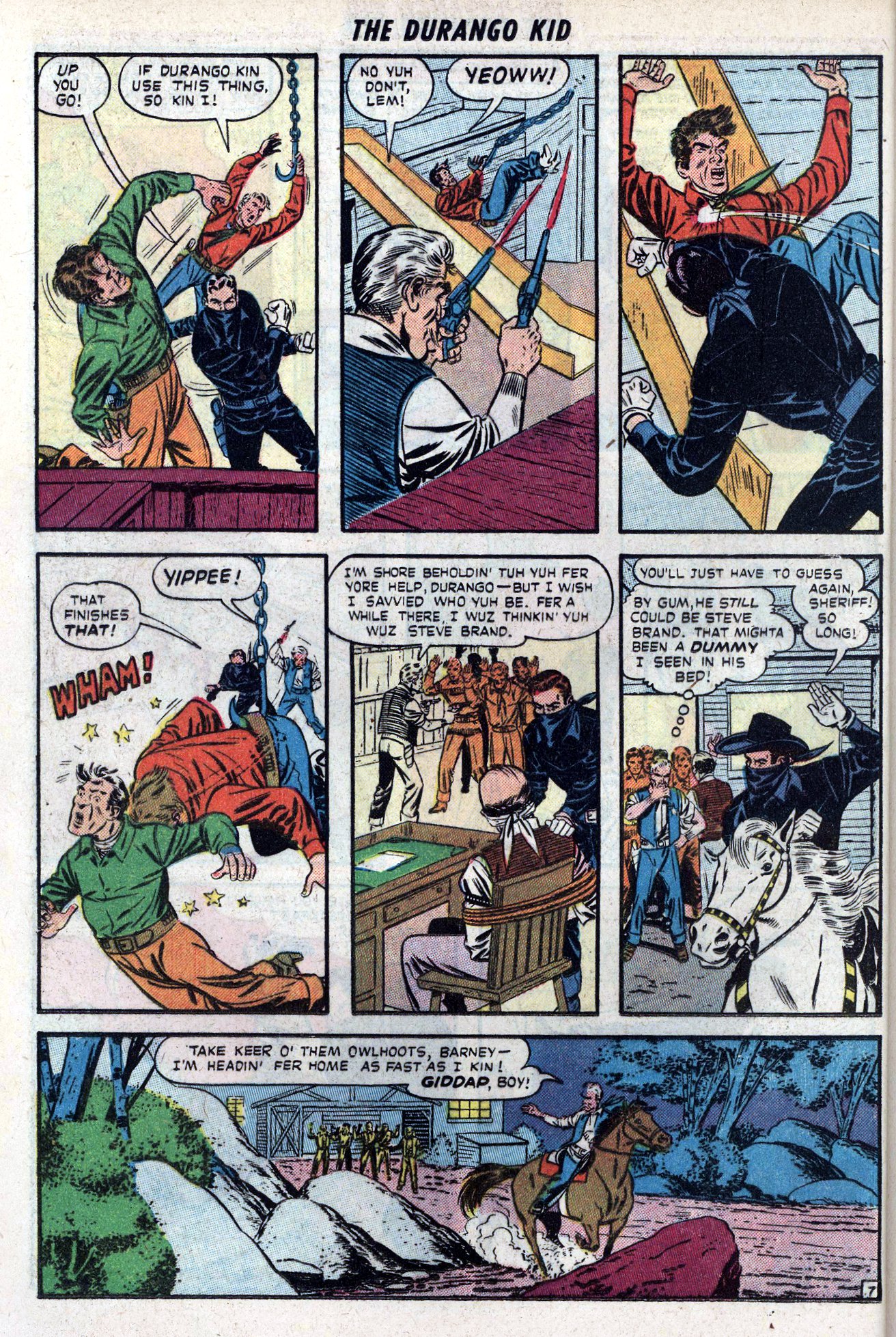 Read online Charles Starrett as The Durango Kid comic -  Issue #6 - 16