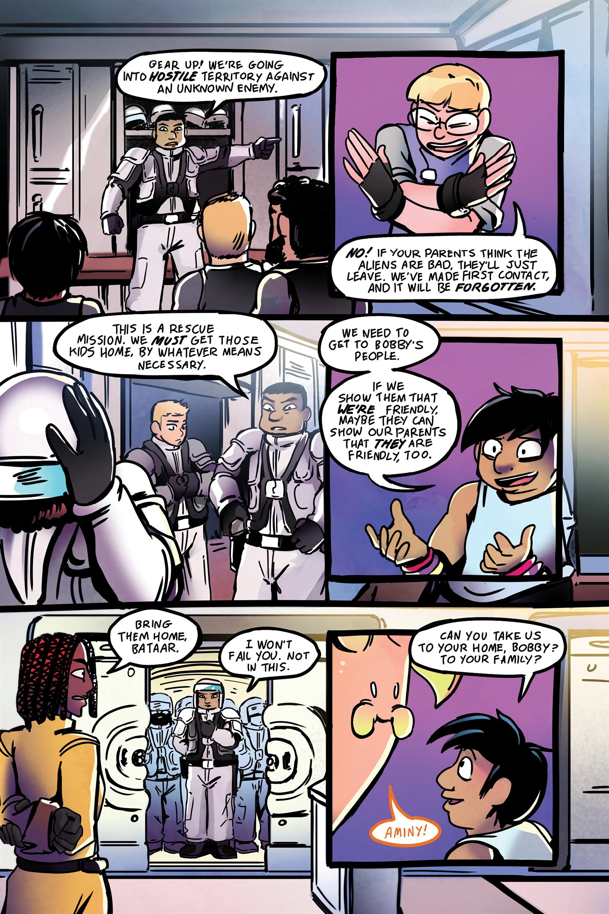 Read online Cosmic Cadets: Contact! comic -  Issue # TPB (Part 1) - 55