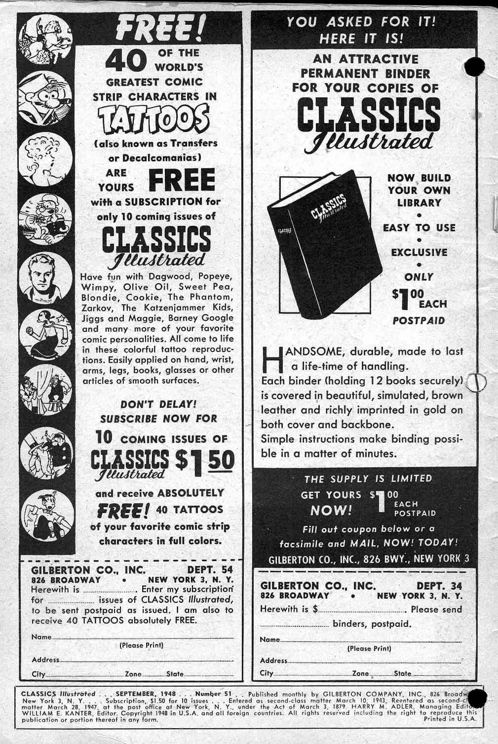 Read online Classics Illustrated comic -  Issue #51 - 2