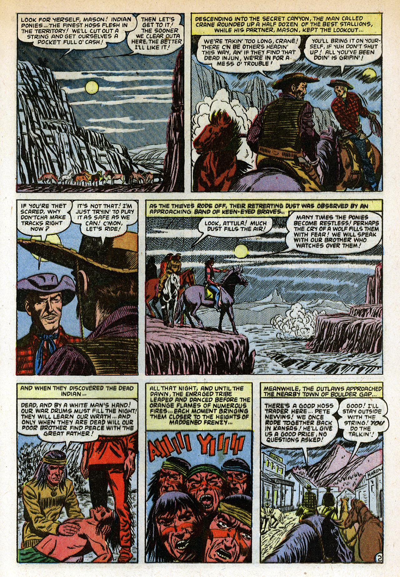 Read online Western Outlaws (1954) comic -  Issue #4 - 21