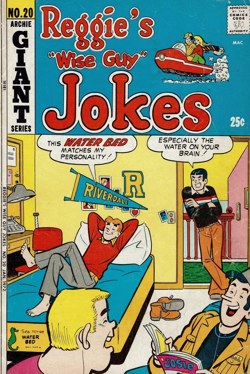 Read online Reggie's Wise Guy Jokes comic -  Issue #20 - 1