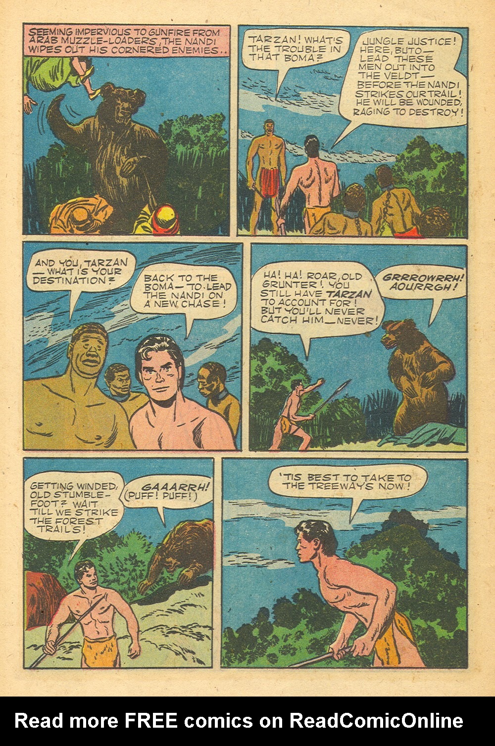 Read online Tarzan (1948) comic -  Issue #32 - 16