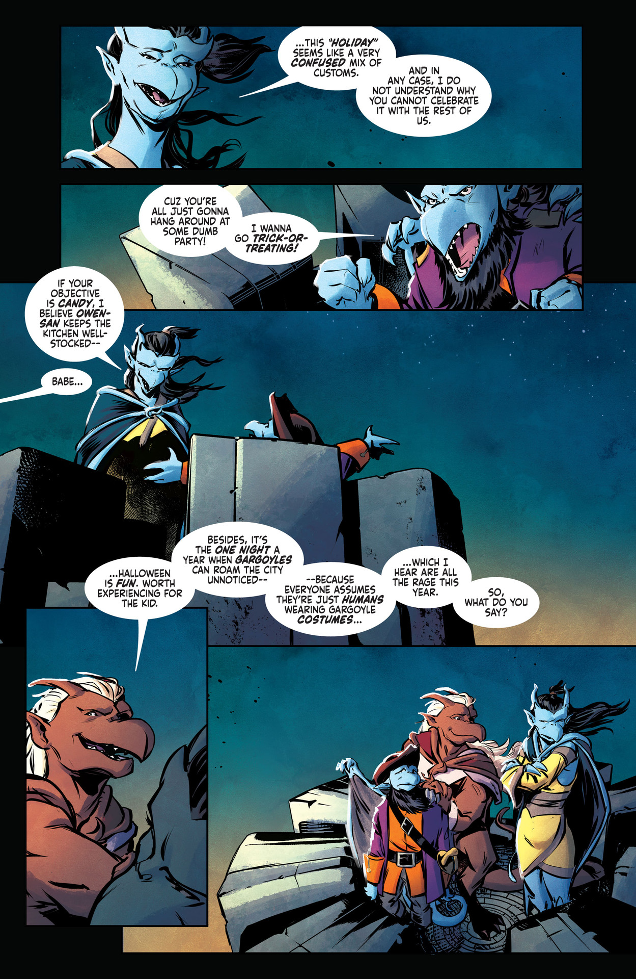 Read online Gargoyles Halloween Special comic -  Issue # Full - 6