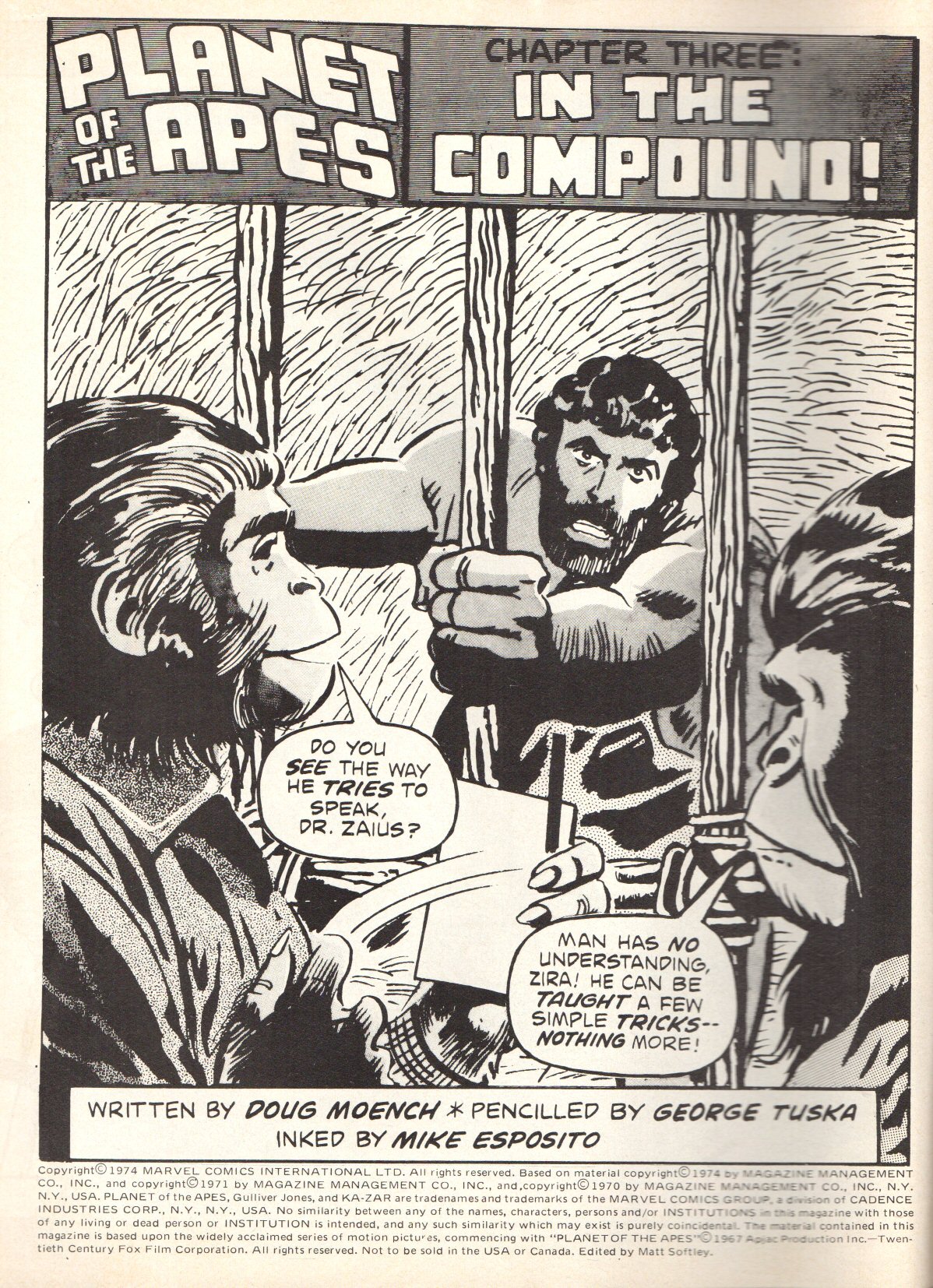 Read online Planet of the Apes (1974) comic -  Issue #3 - 2