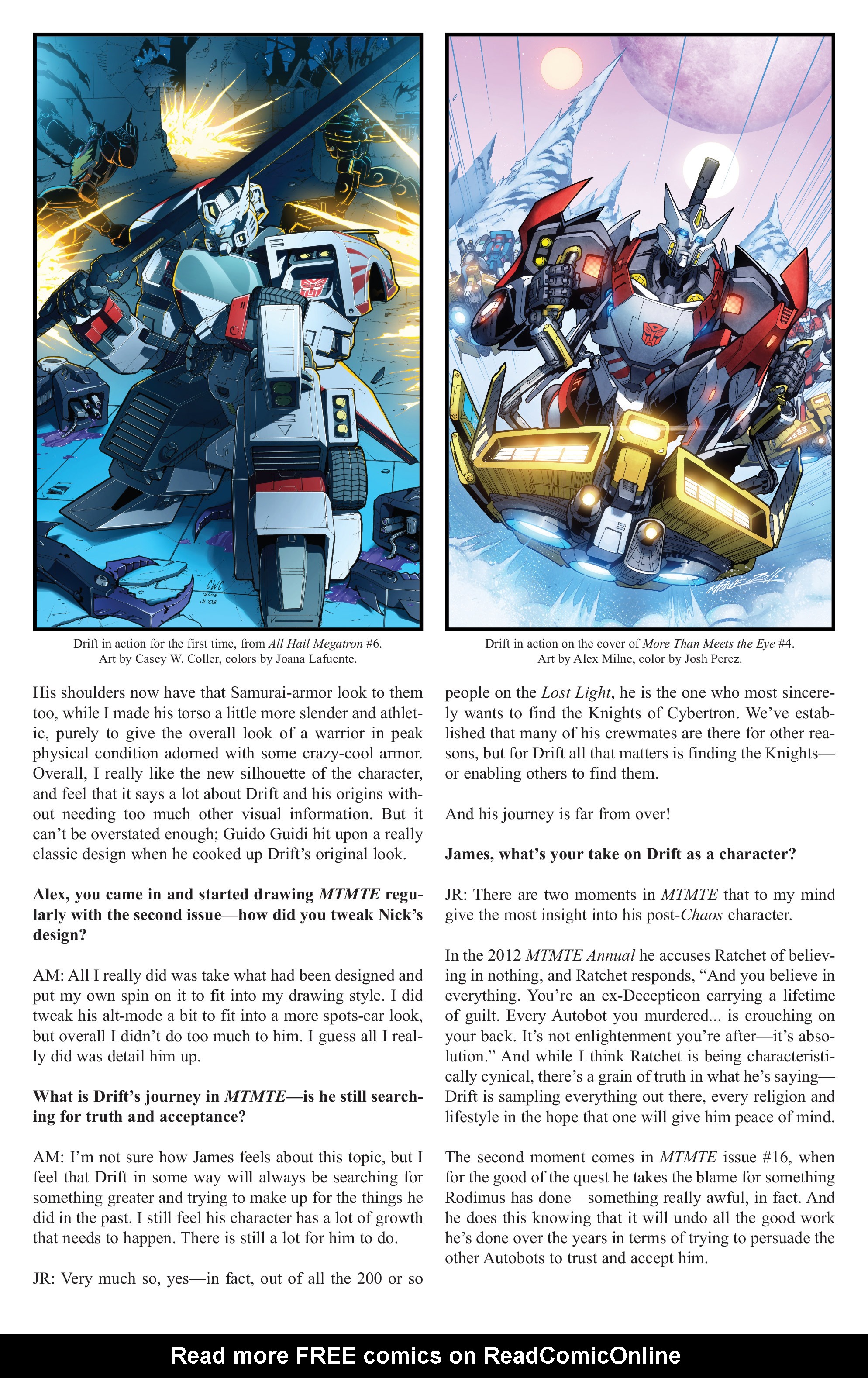 Read online The Transformers Spotlight: Drift Director's Cut comic -  Issue # Full - 36