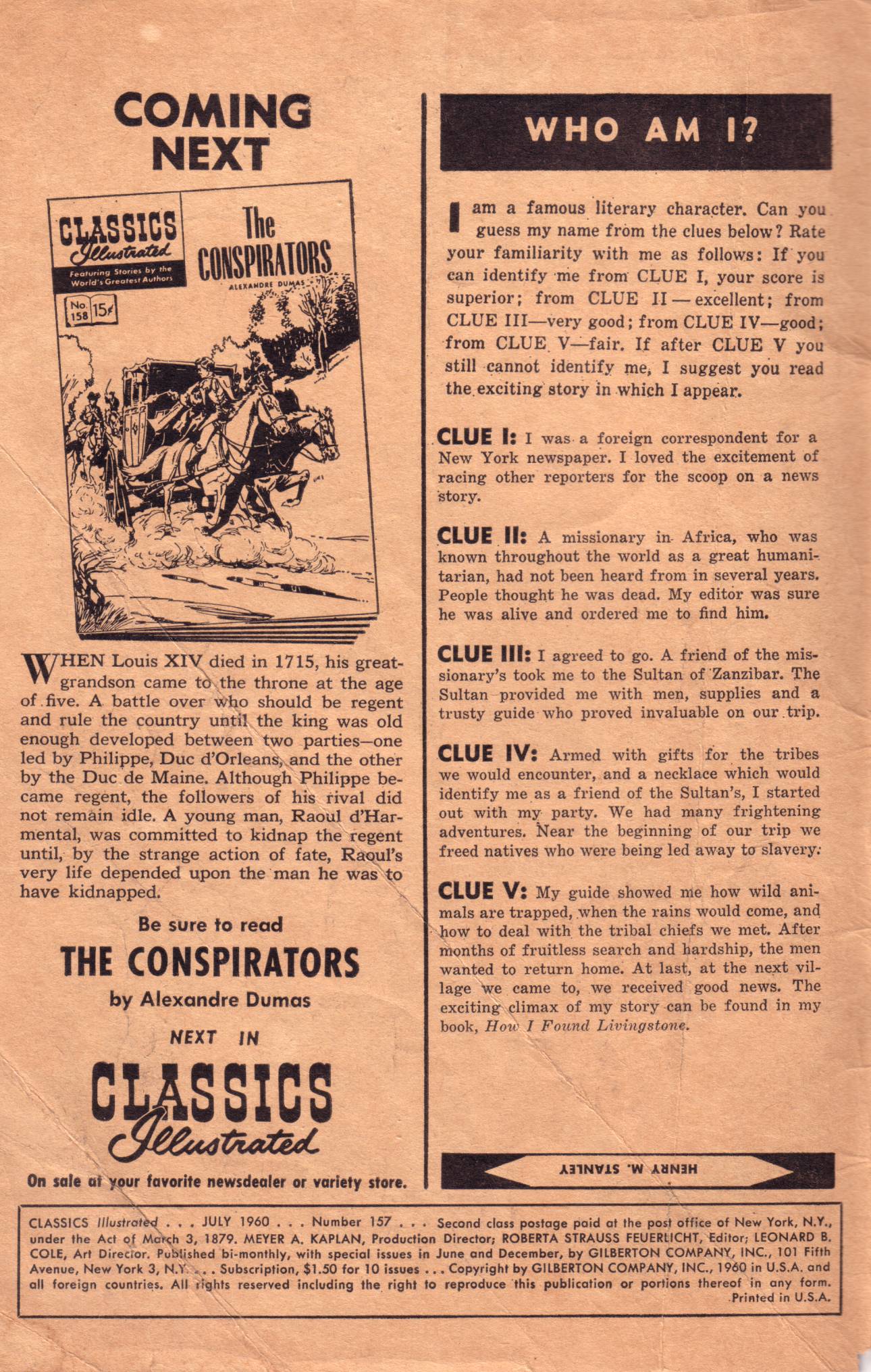 Read online Classics Illustrated comic -  Issue #157 - 2