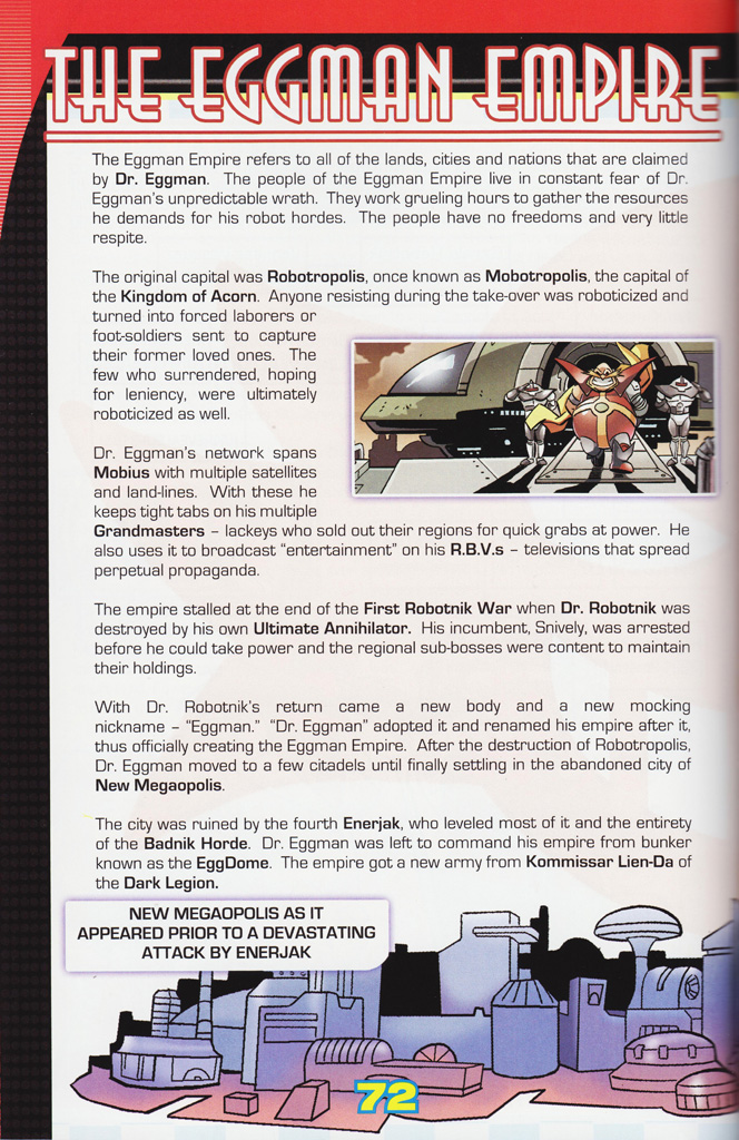 Read online Sonic the Hedgehog: The Complete Sonic Comic Encyclopedia comic -  Issue # TPB - 74