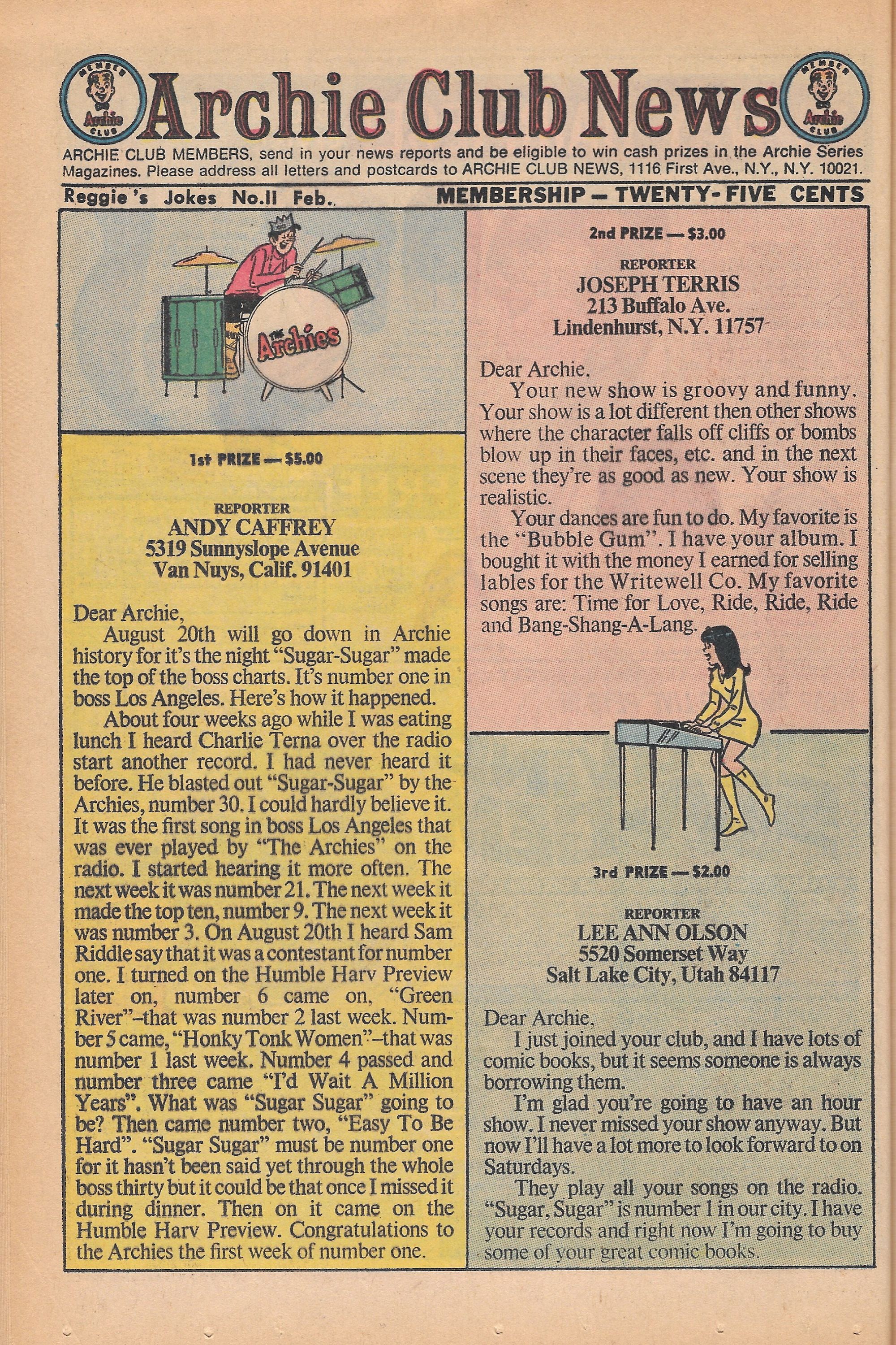 Read online Reggie's Wise Guy Jokes comic -  Issue #11 - 36