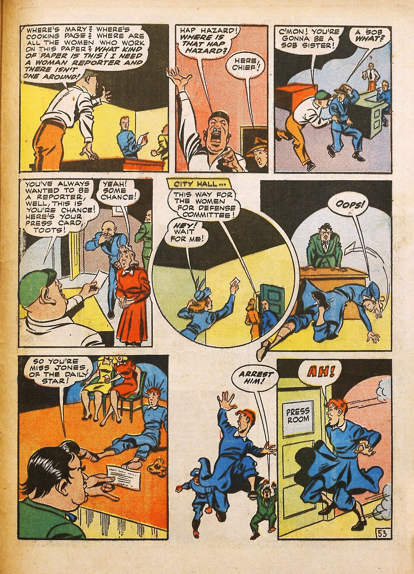 Read online Super-Mystery Comics comic -  Issue #15 - 54