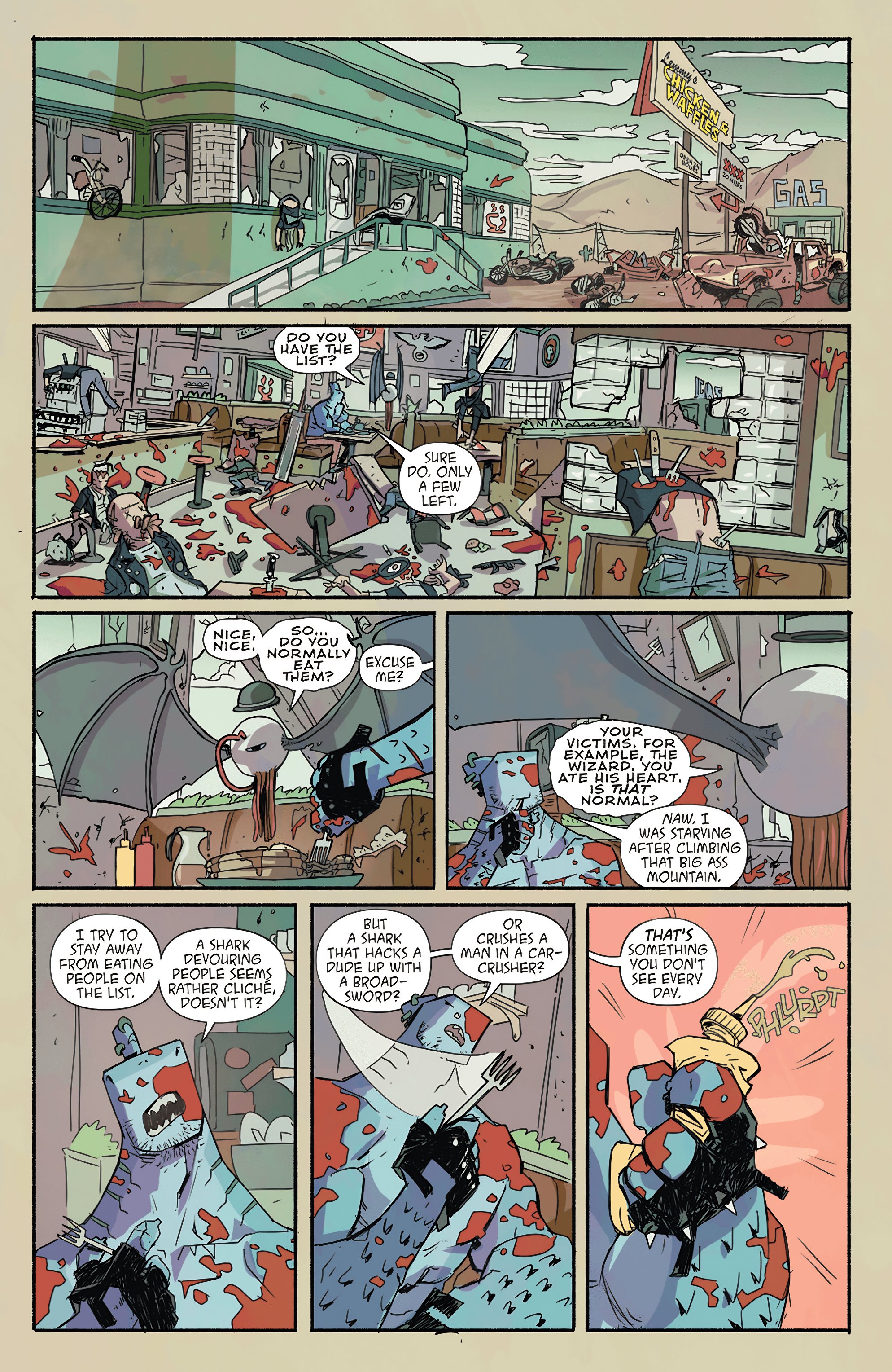 Read online Metalshark Bro: What the Fin? comic -  Issue # TPB - 35