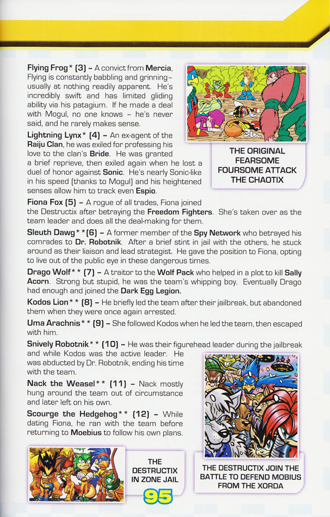 Read online Sonic the Hedgehog: The Complete Sonic Comic Encyclopedia comic -  Issue # TPB - 97