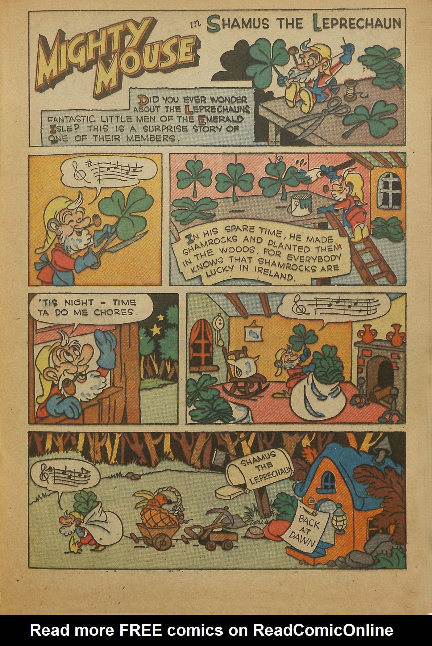 Read online Paul Terry's Mighty Mouse Comics comic -  Issue #40 - 49