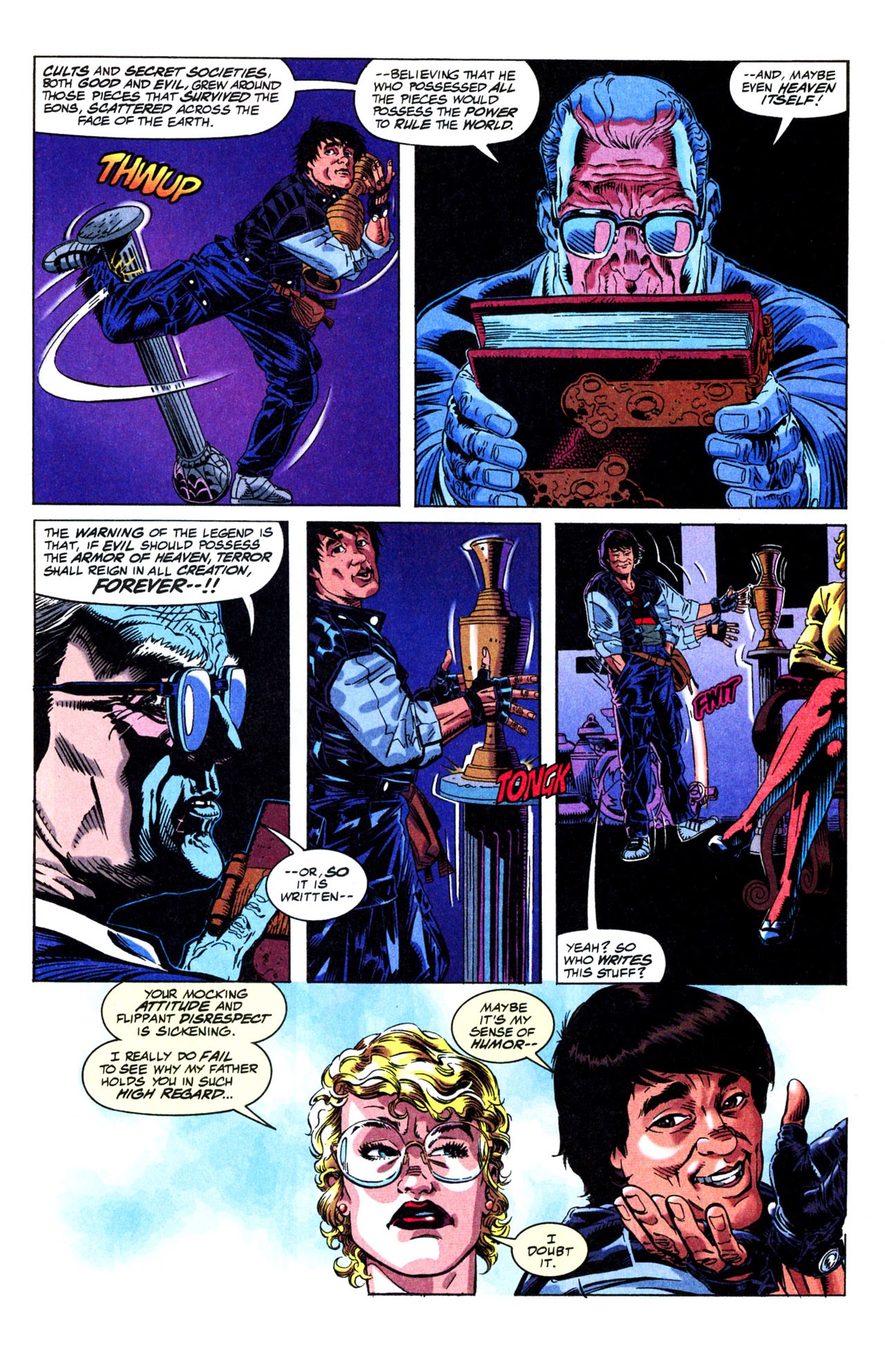 Read online Jackie Chan's Spartan X: The Armour of Heaven comic -  Issue #1 - 16
