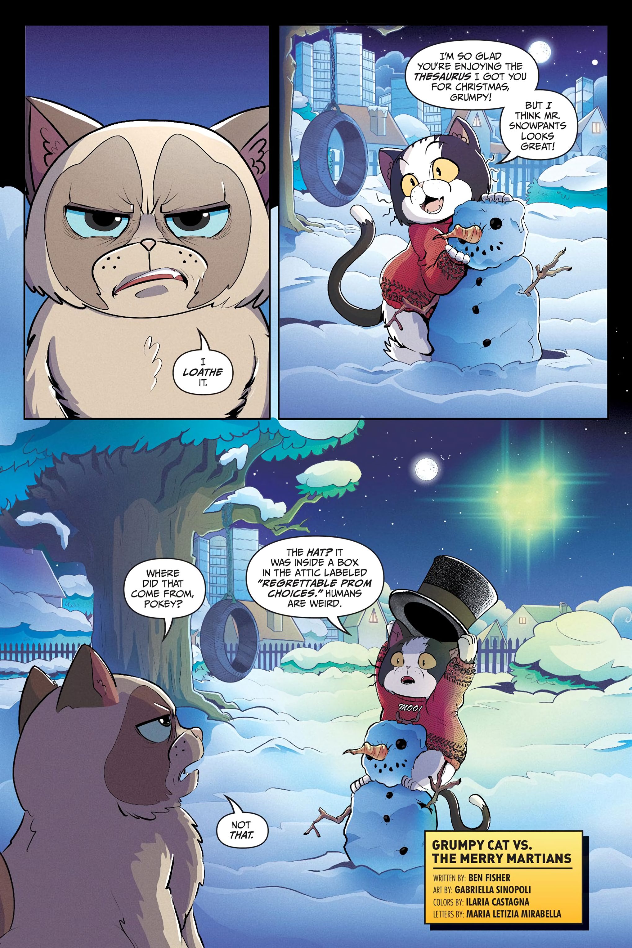 Read online Grumpy Cat: The Grumpus and Other Horrible Holiday Tales comic -  Issue # TPB - 73