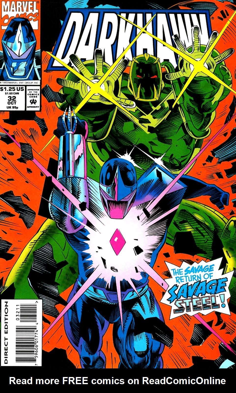 Read online Darkhawk (1991) comic -  Issue #32 - 1