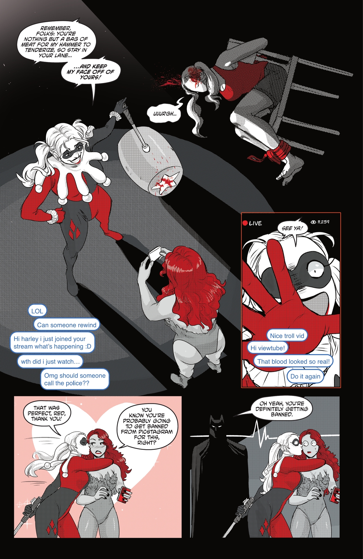 Read online Harley Quinn: Black   White   Redder comic -  Issue #5 - 37