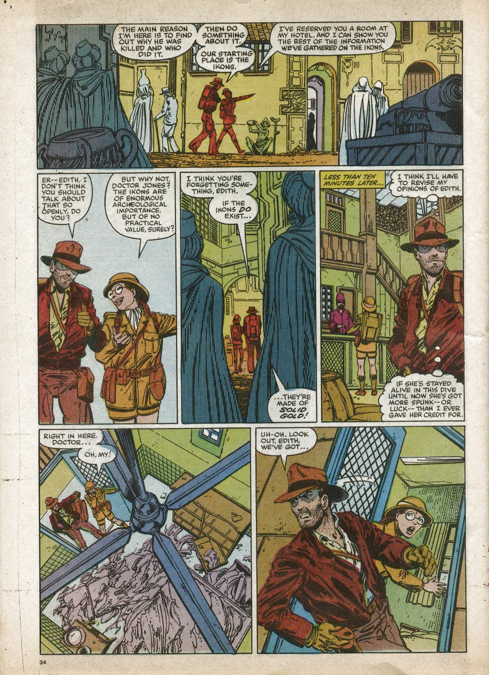 Read online Indiana Jones comic -  Issue #1 - 34