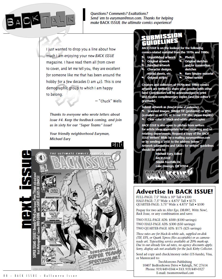 Read online Back Issue comic -  Issue #6 - 89