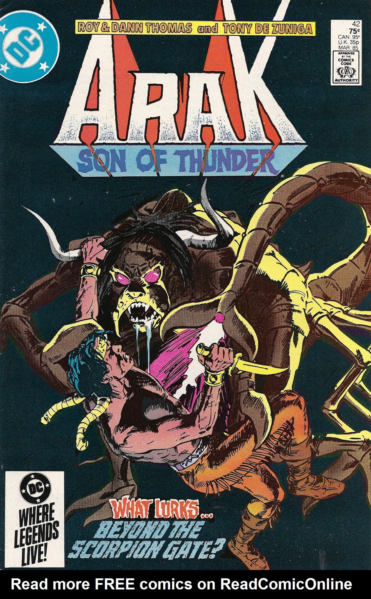 Read online Arak Son of Thunder comic -  Issue #42 - 1