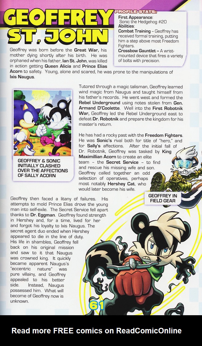 Read online Sonic the Hedgehog: The Complete Sonic Comic Encyclopedia comic -  Issue # TPB - 63