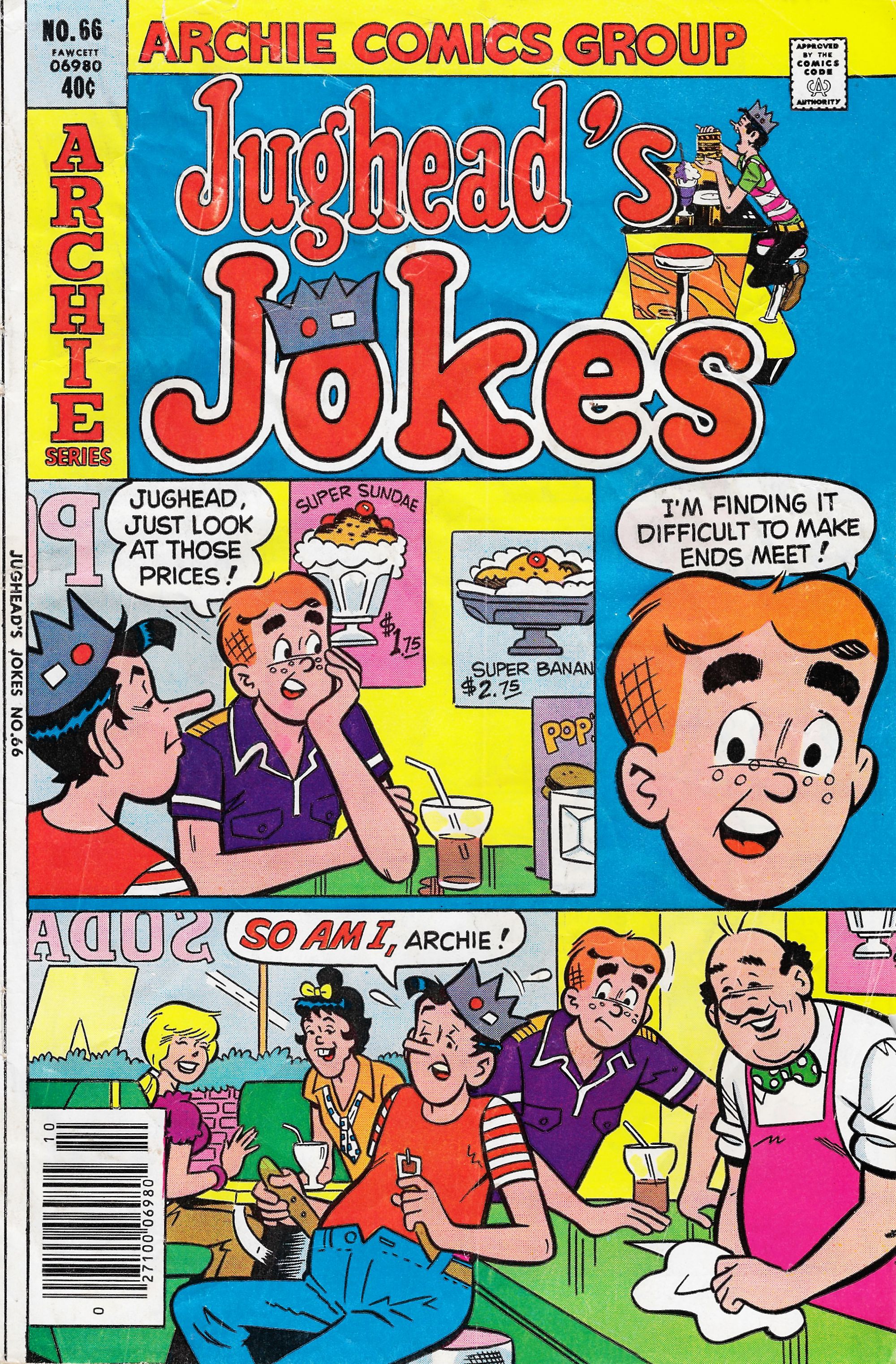 Read online Jughead's Jokes comic -  Issue #66 - 1