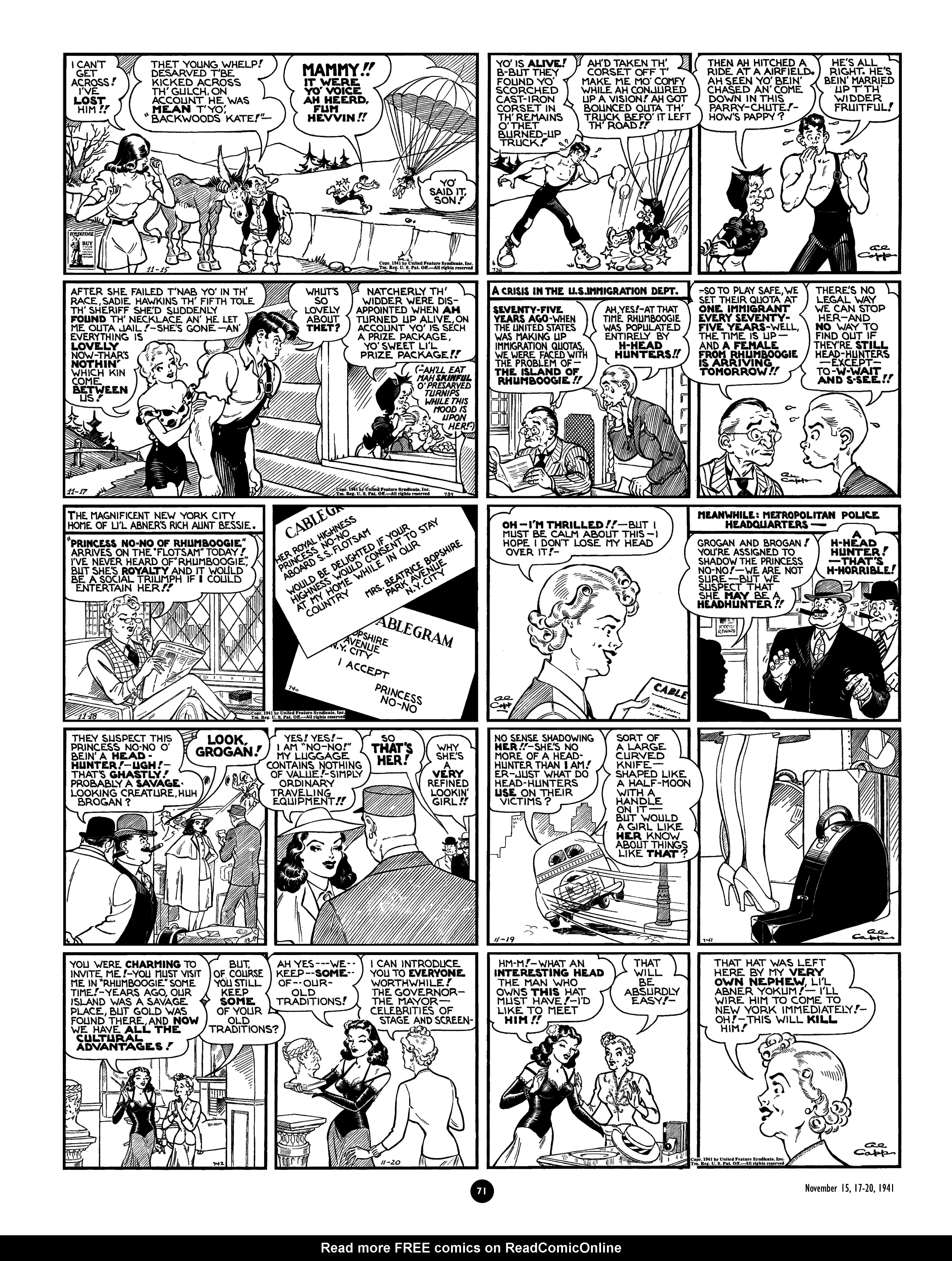 Read online Al Capp's Li'l Abner Complete Daily & Color Sunday Comics comic -  Issue # TPB 4 (Part 1) - 72