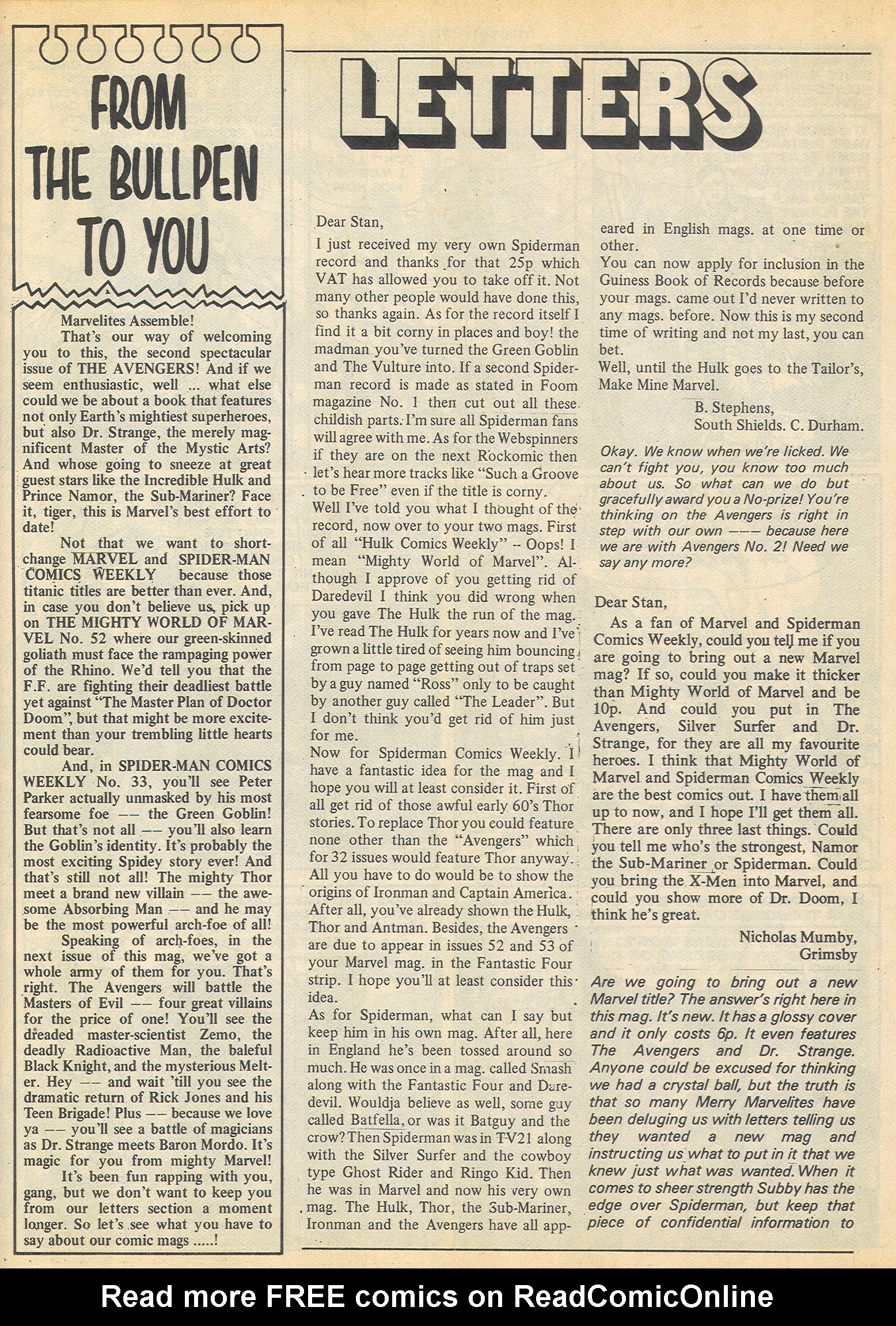 Read online The Avengers (1973) comic -  Issue #2 - 22