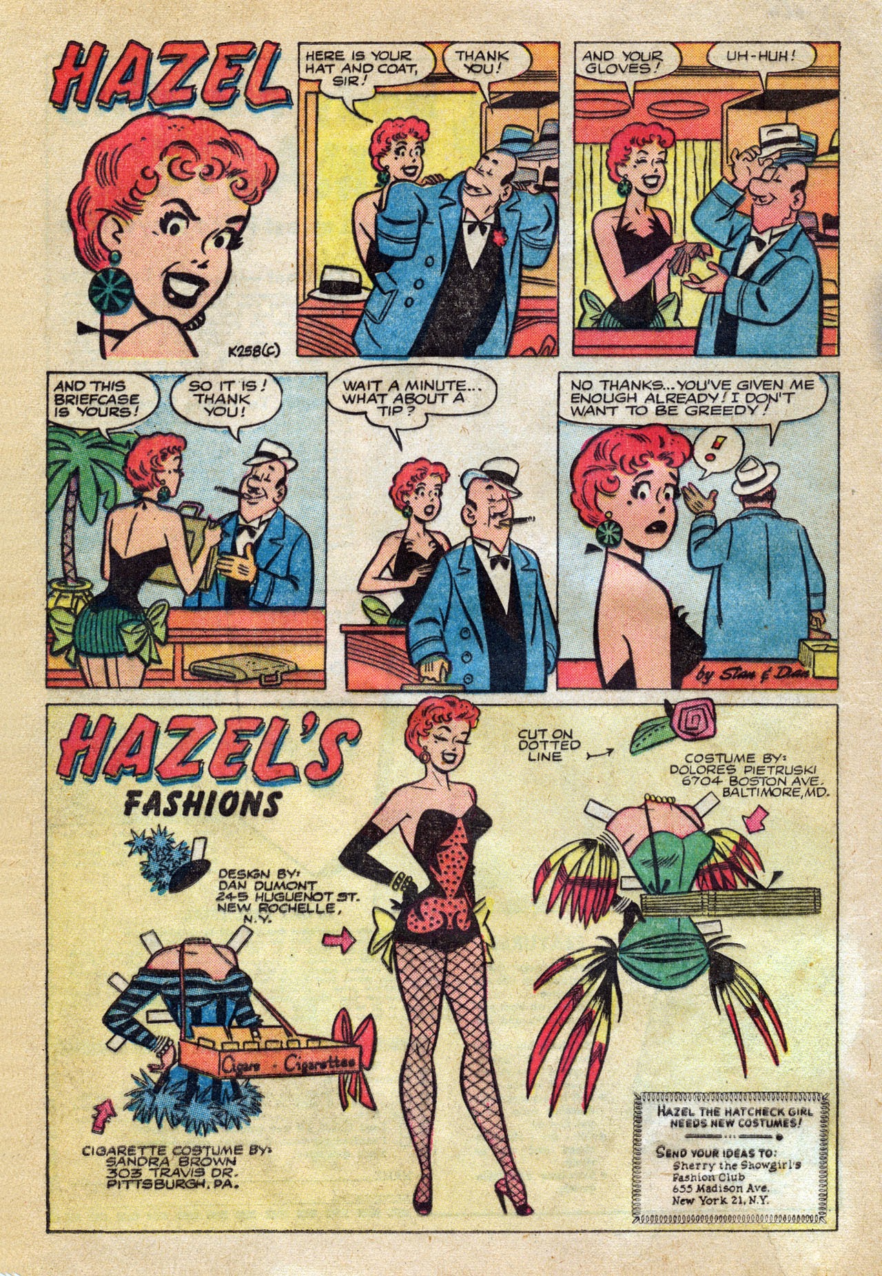 Read online Sherry the Showgirl (1956) comic -  Issue #2 - 16