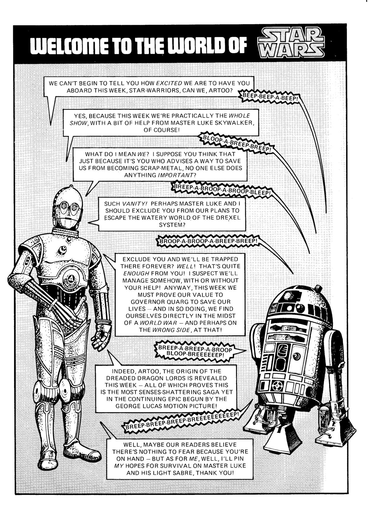 Read online Star Wars Weekly comic -  Issue #25 - 2