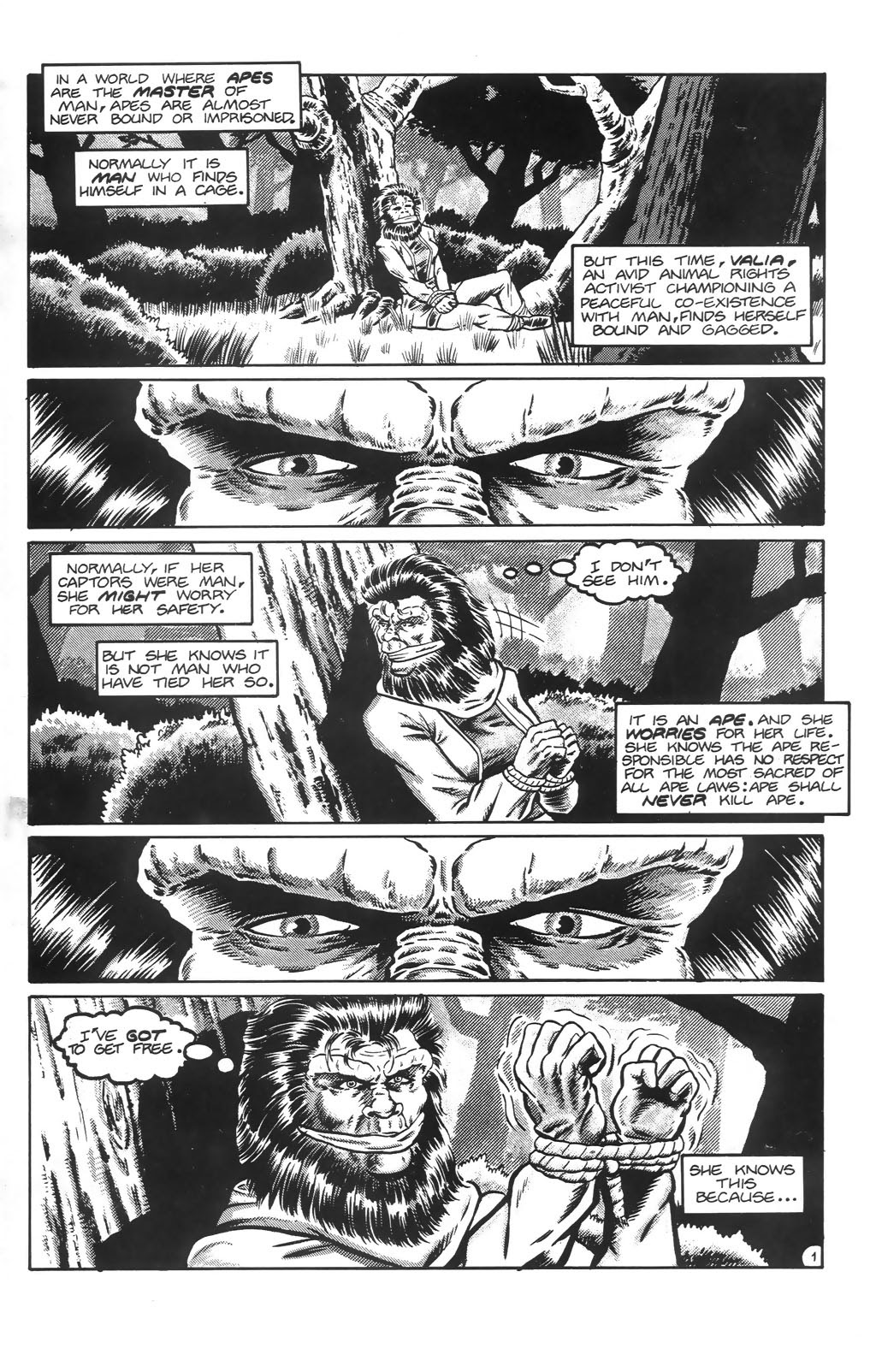 Read online Planet of the Apes: Blood of the Apes comic -  Issue #3 - 3