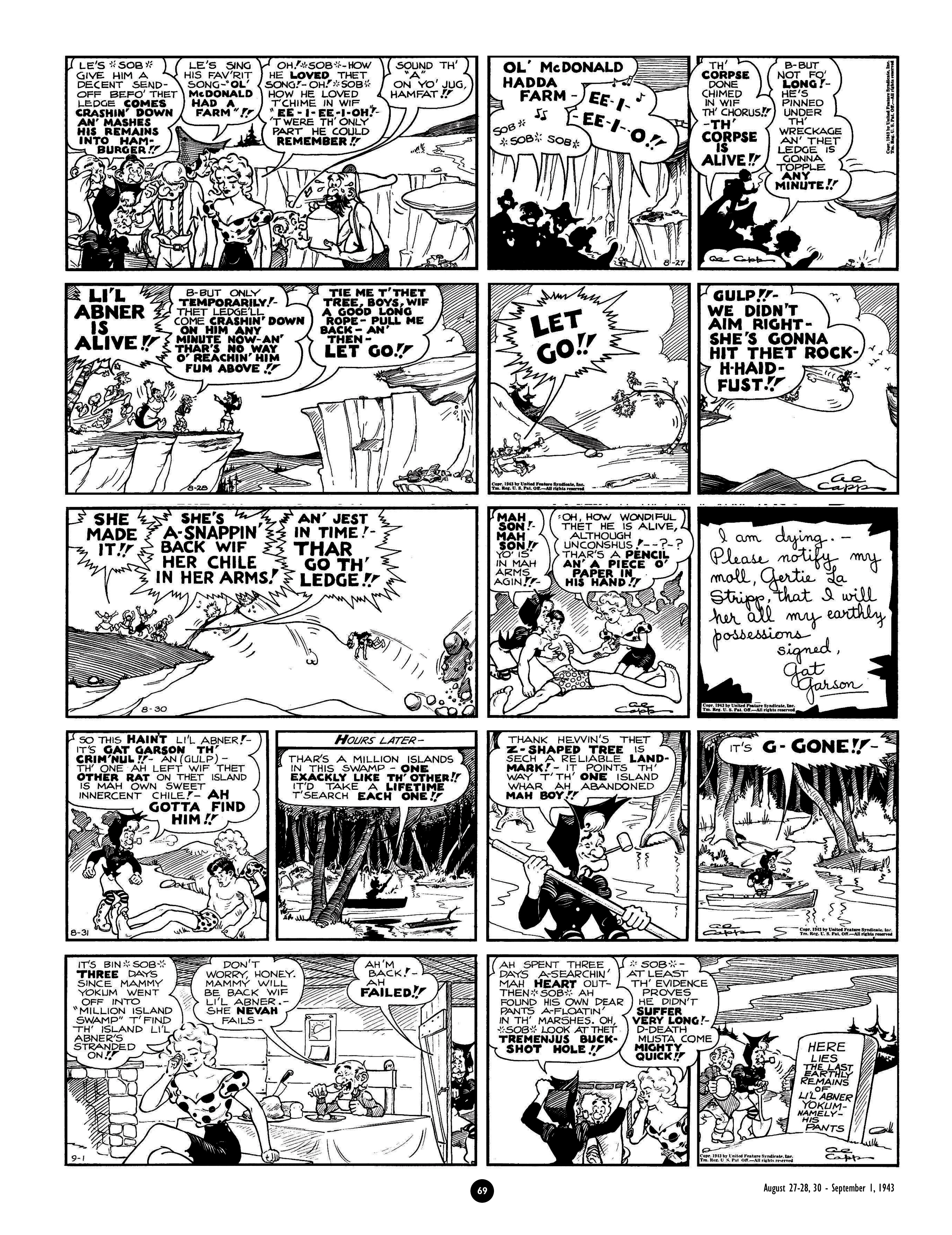 Read online Al Capp's Li'l Abner Complete Daily & Color Sunday Comics comic -  Issue # TPB 5 (Part 1) - 70