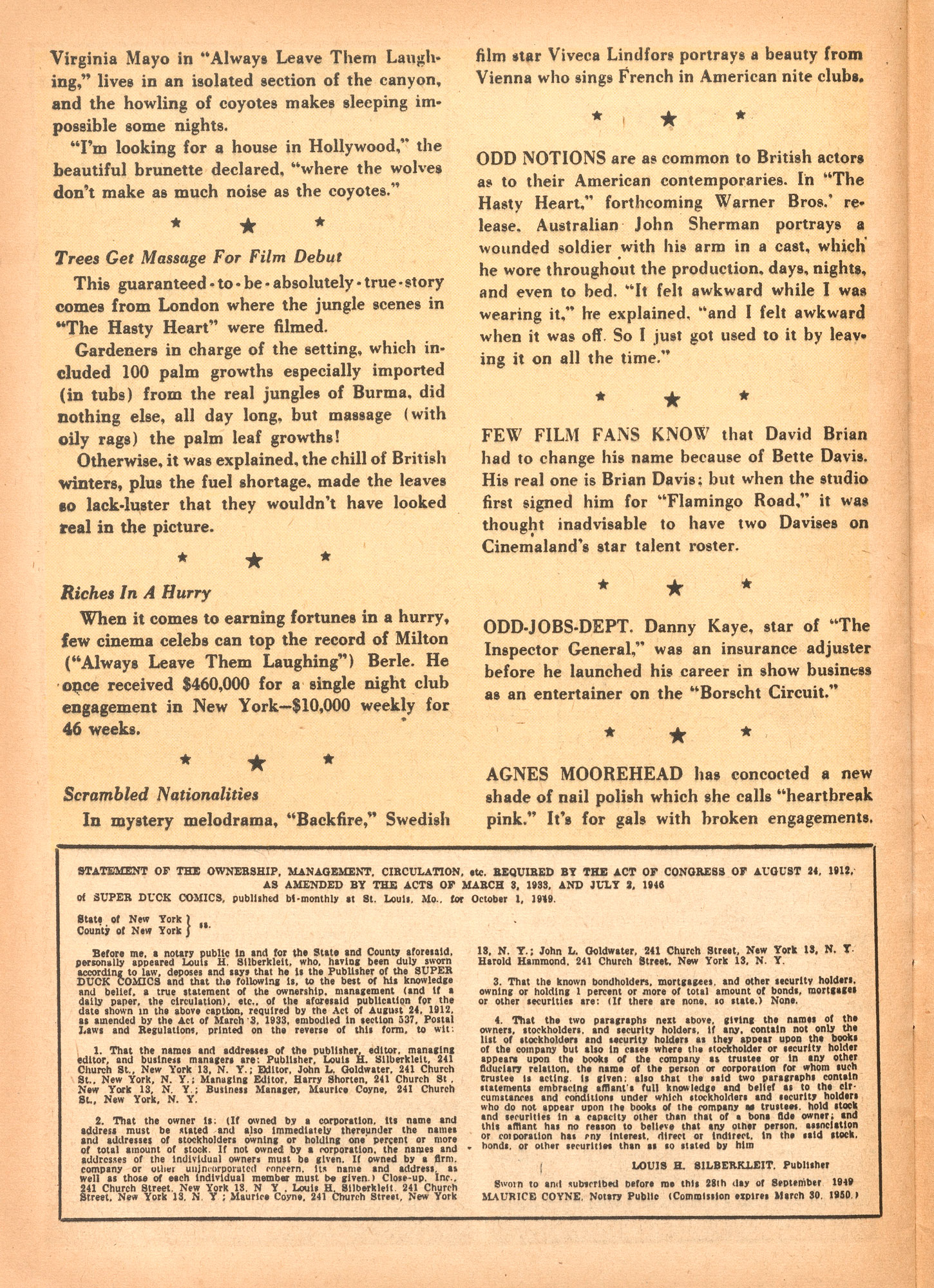 Read online Super Duck Comics comic -  Issue #31 - 40