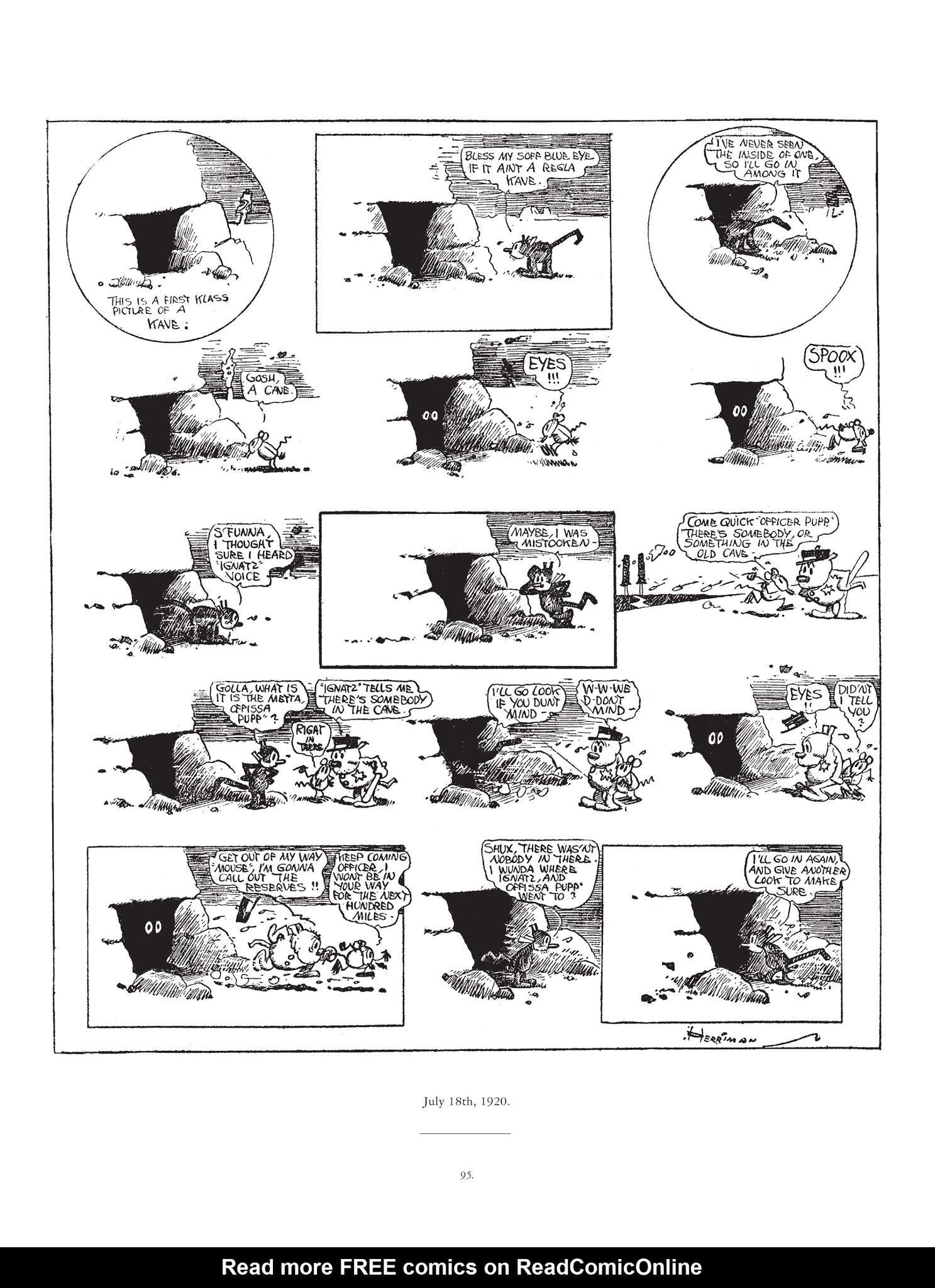 Read online Krazy & Ignatz comic -  Issue # TPB 2 - 95