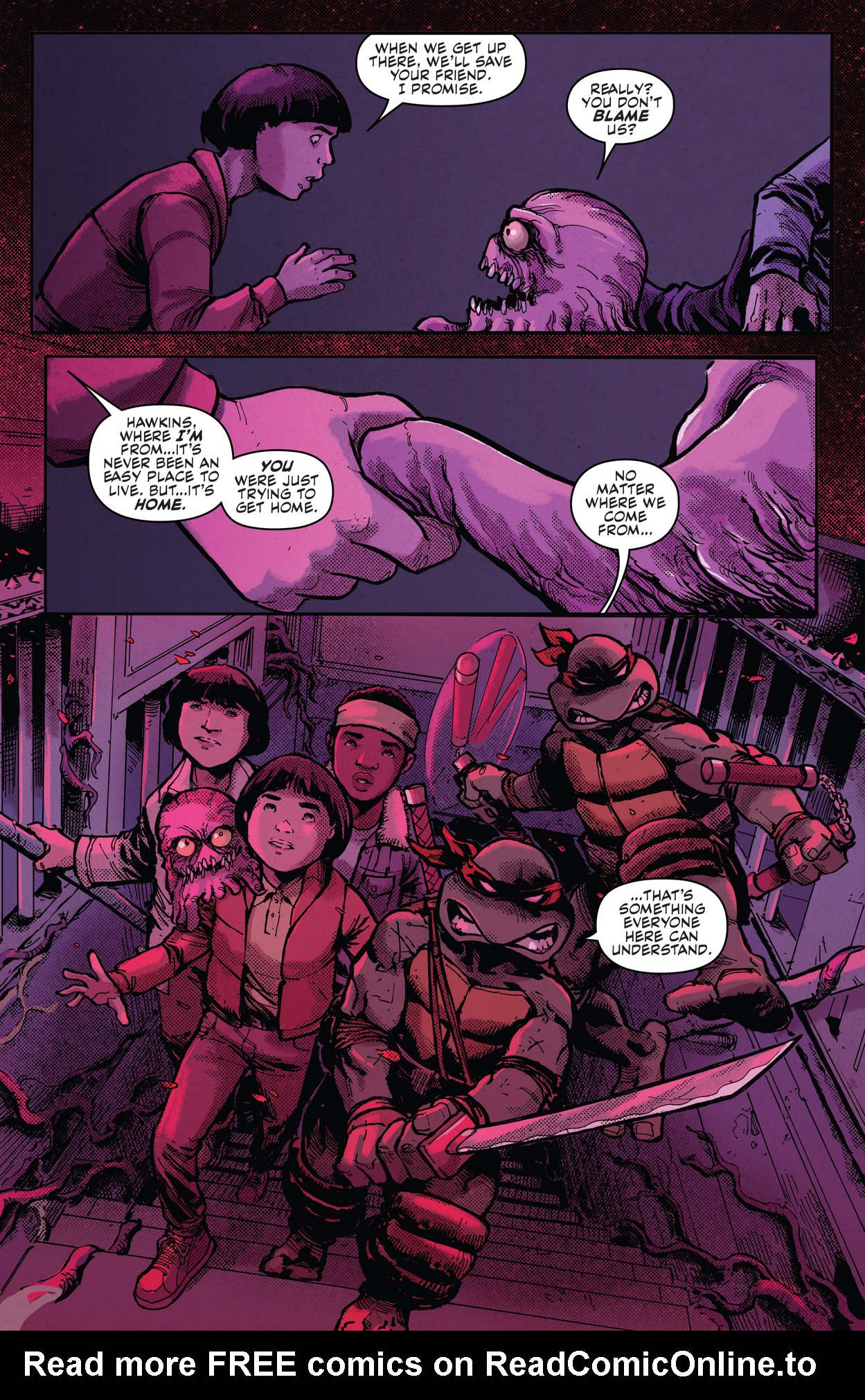 Read online Teenage Mutant Ninja Turtles x Stranger Things comic -  Issue #4 - 12