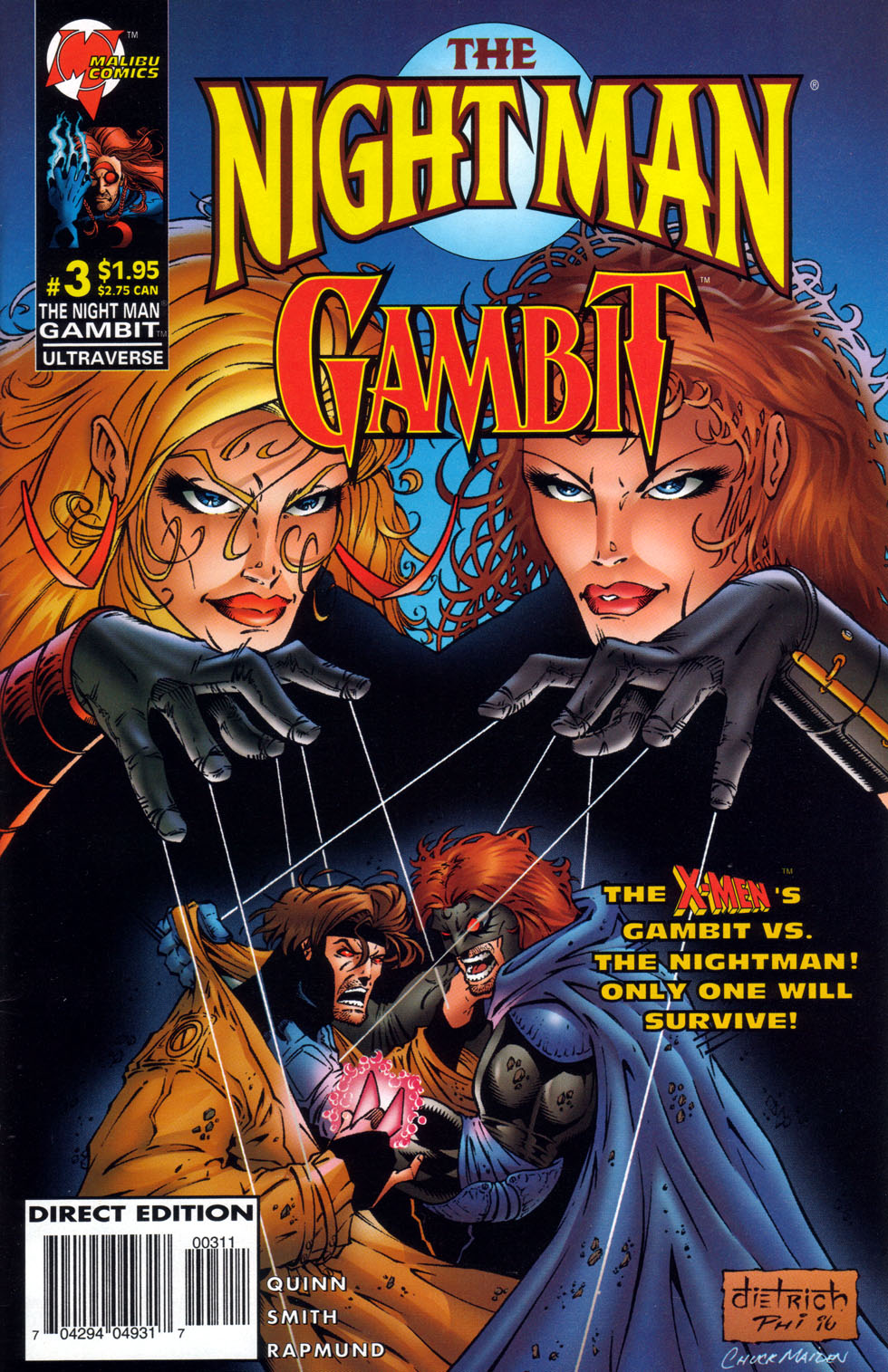 Read online The Night Man/Gambit comic -  Issue #3 - 1