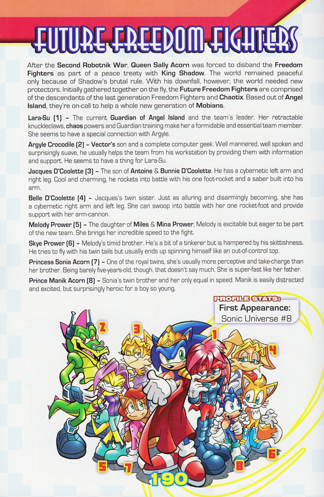 Read online Sonic the Hedgehog: The Complete Sonic Comic Encyclopedia comic -  Issue # TPB - 192