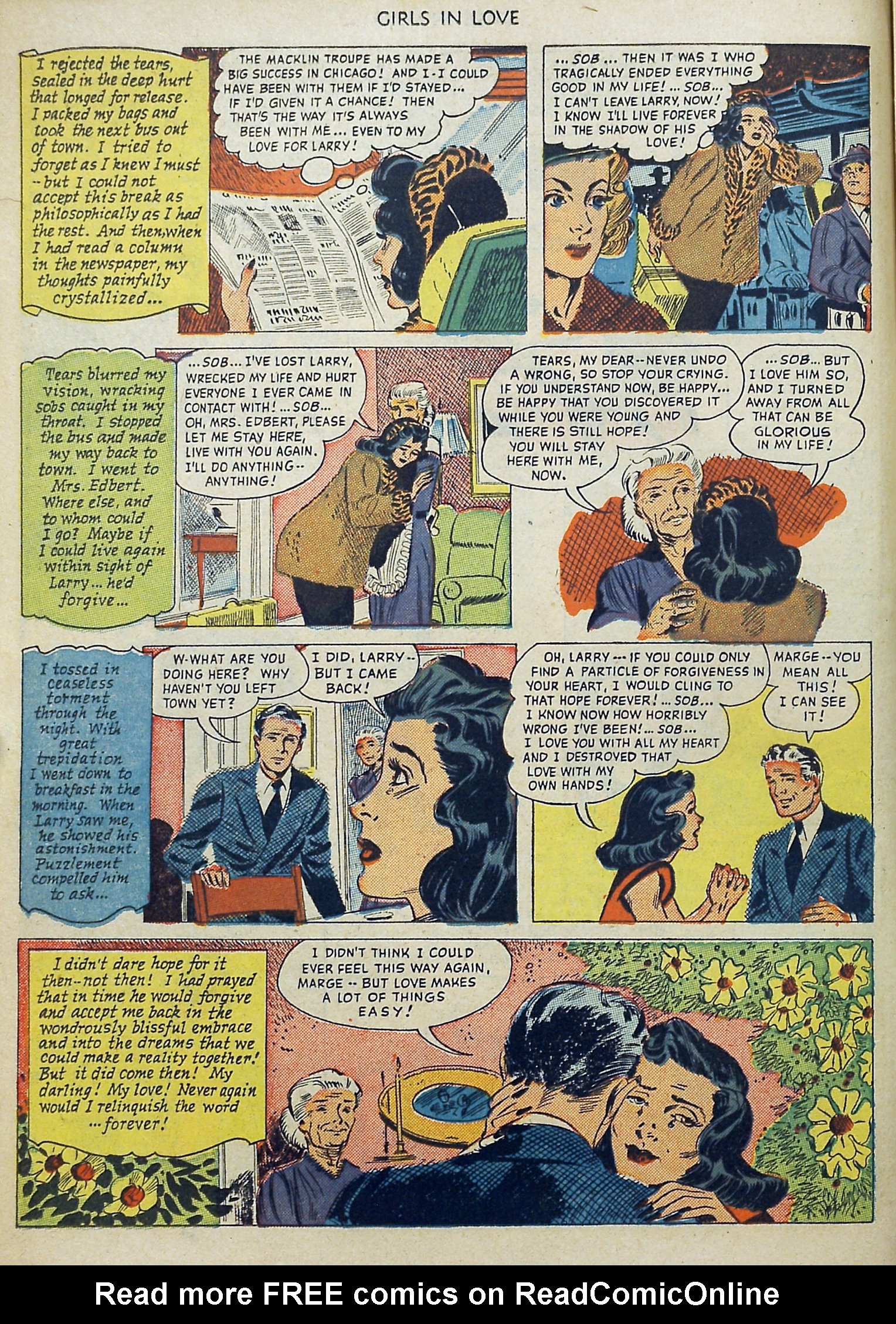 Read online Girls in Love (1950) comic -  Issue #1 - 14