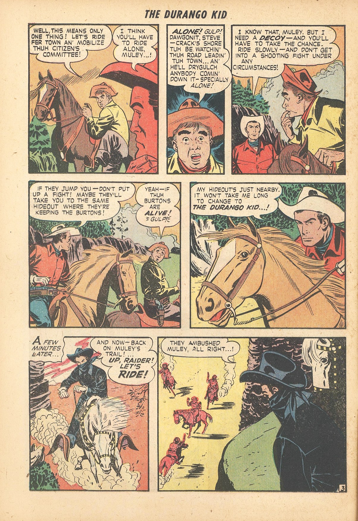 Read online Charles Starrett as The Durango Kid comic -  Issue #10 - 14